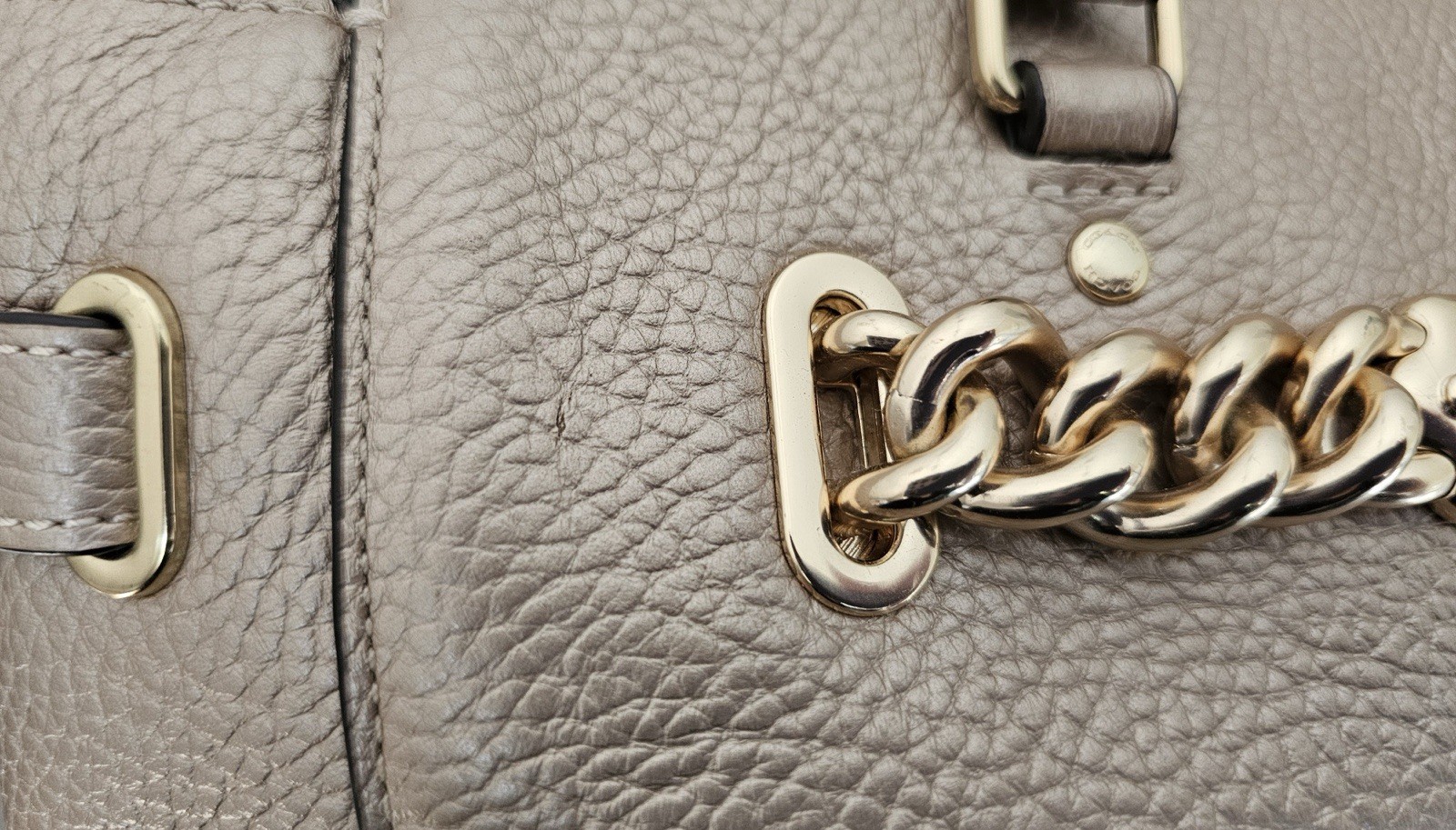 Coach Blake Carryall 25 Top Handle Convertible Satchel – Metallic Rose – F39847