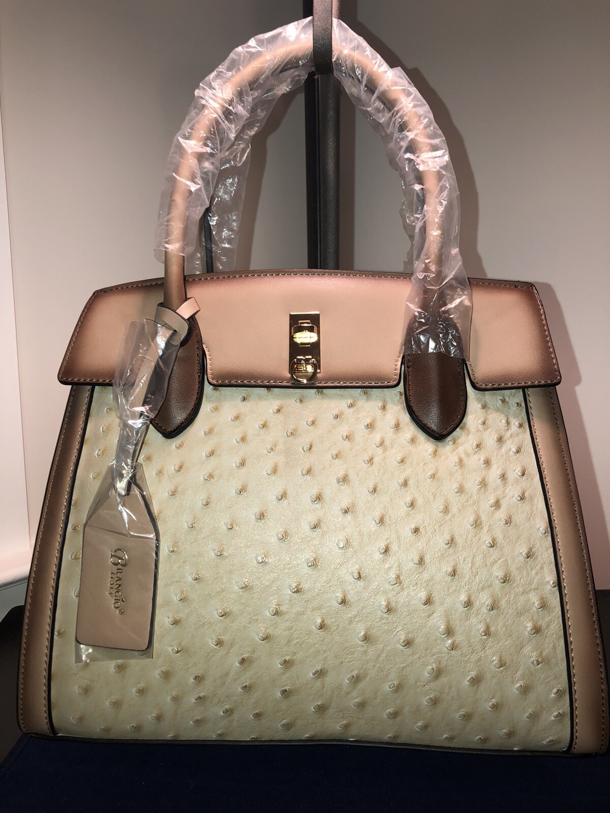 Woman’s Handbag and Crossbody Briangio Elegant Style Croquilla NEW