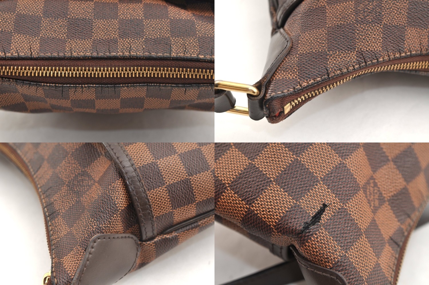 Authentic Louis Vuitton Damier Bloomsbury PM Shoulder Cross Bag N42251 LV AC276