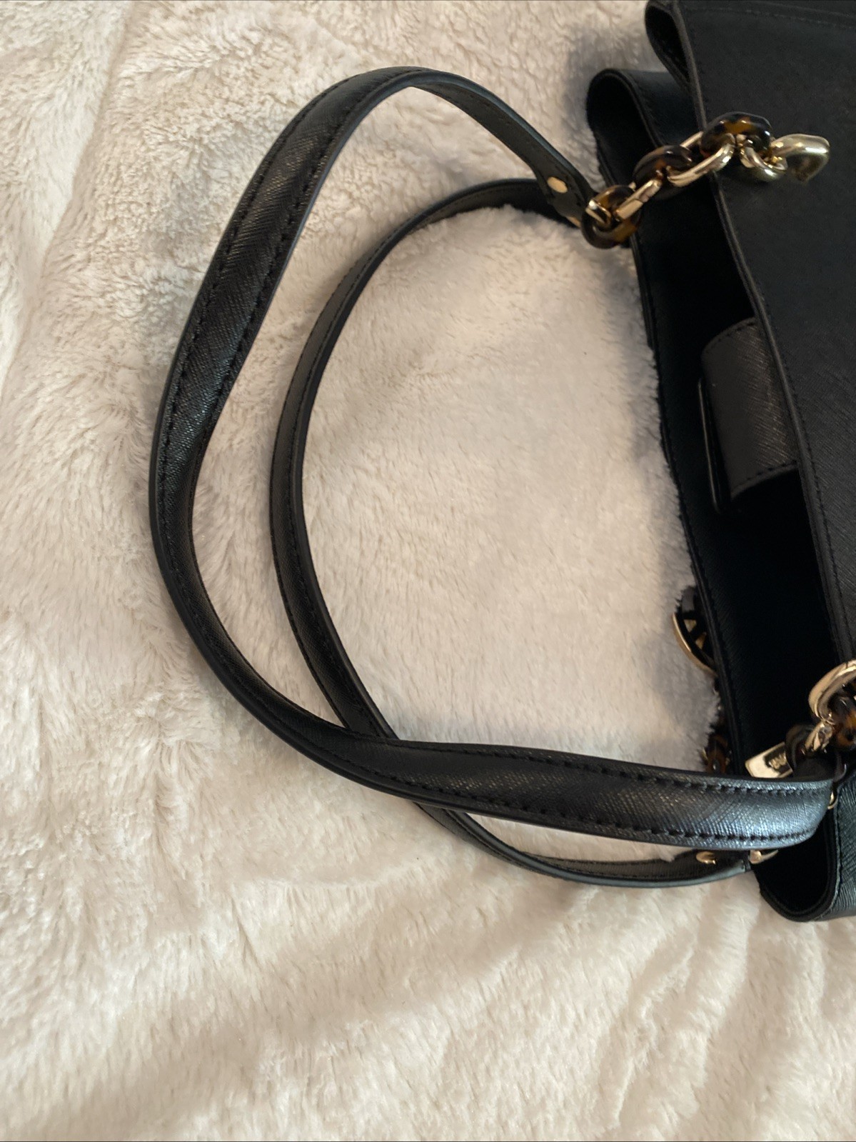 Michael Kors Large Sofia Black Leather Purse Handbag Tote New W/No Tags