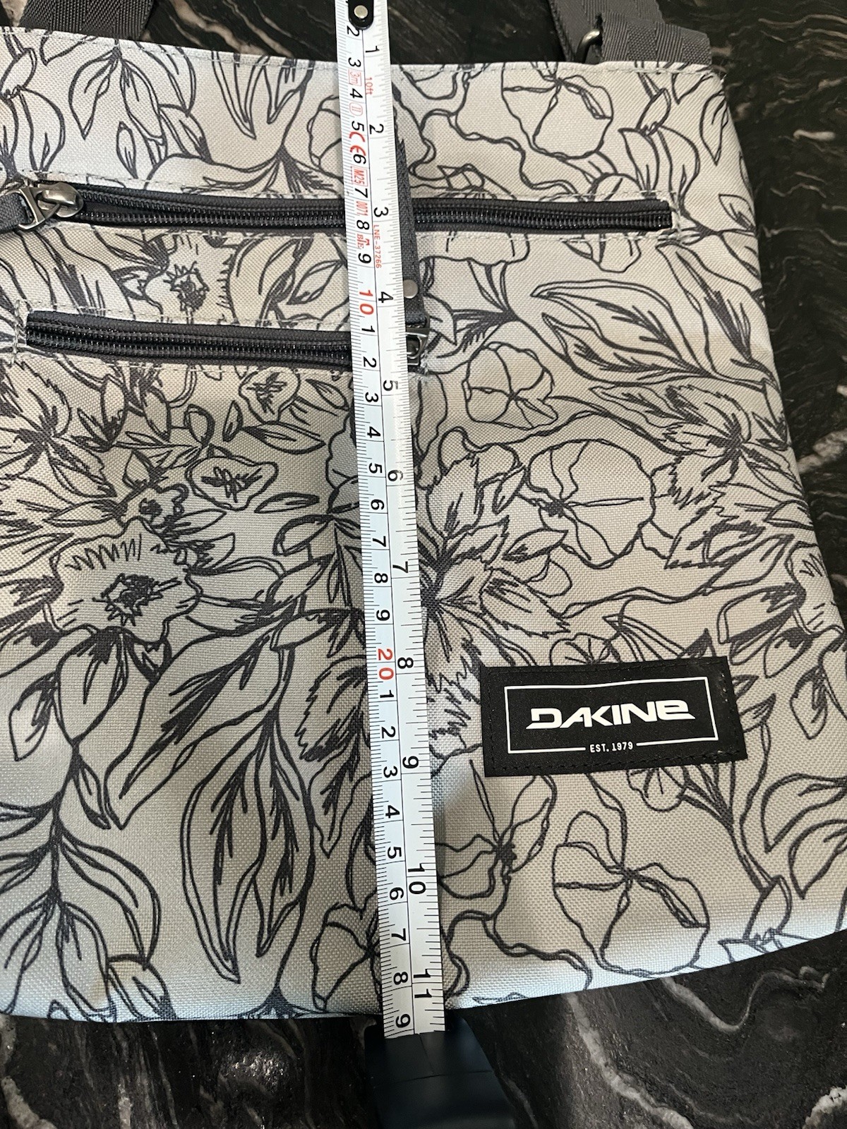 Dakine Jo Jo Crossbody Jive Sporty Shoulder Bag Gray Petal Maze Print Floral Ski