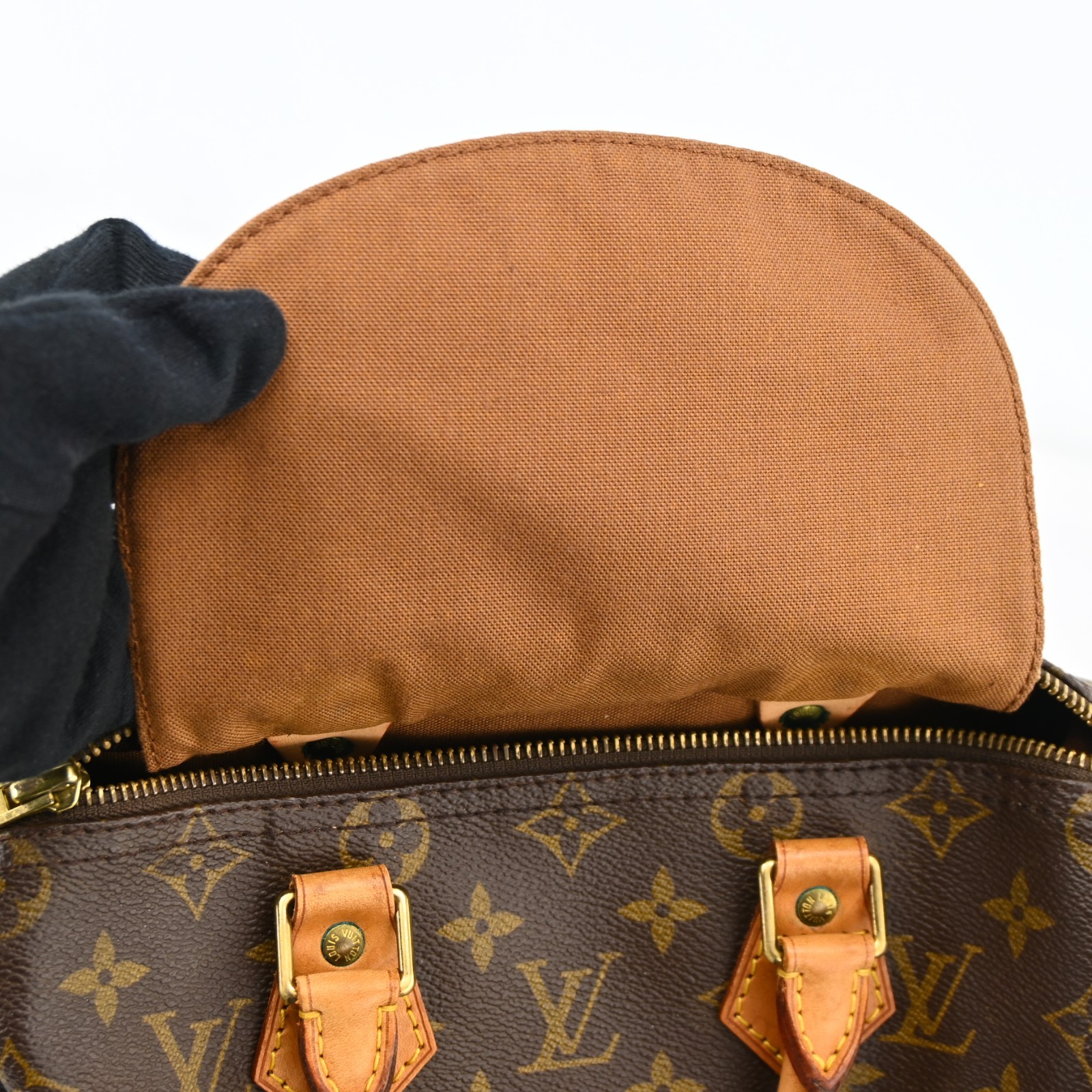 Auth LOUIS VUITTON Speedy 25 Monogram Handbag Monogram M41528 C-1982SO806