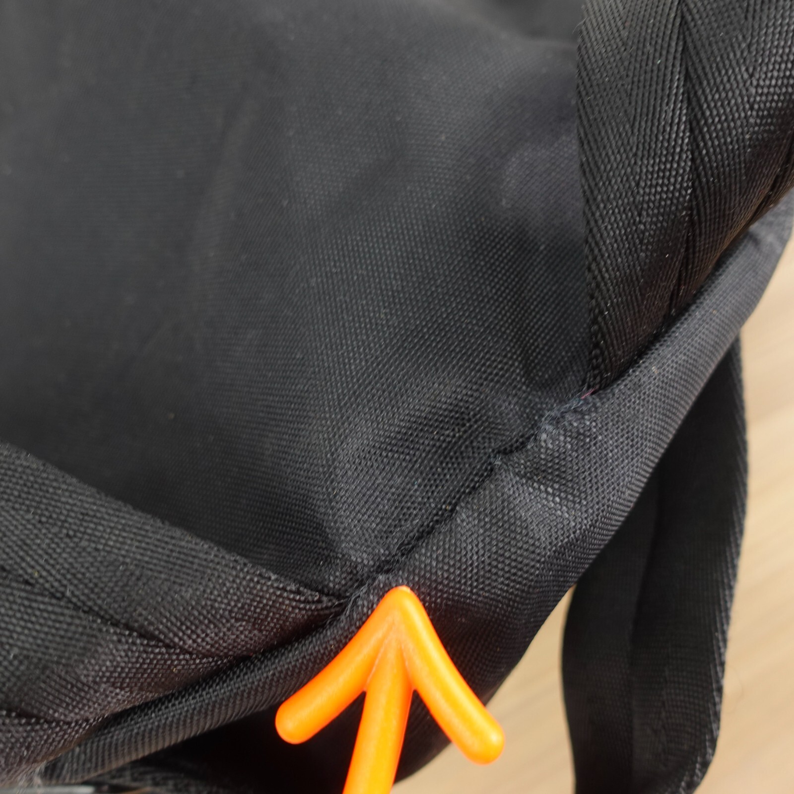 MARC JACOBS Bag Adult Black Backpack Medium Nylon Travel Lightweight FLAWED
