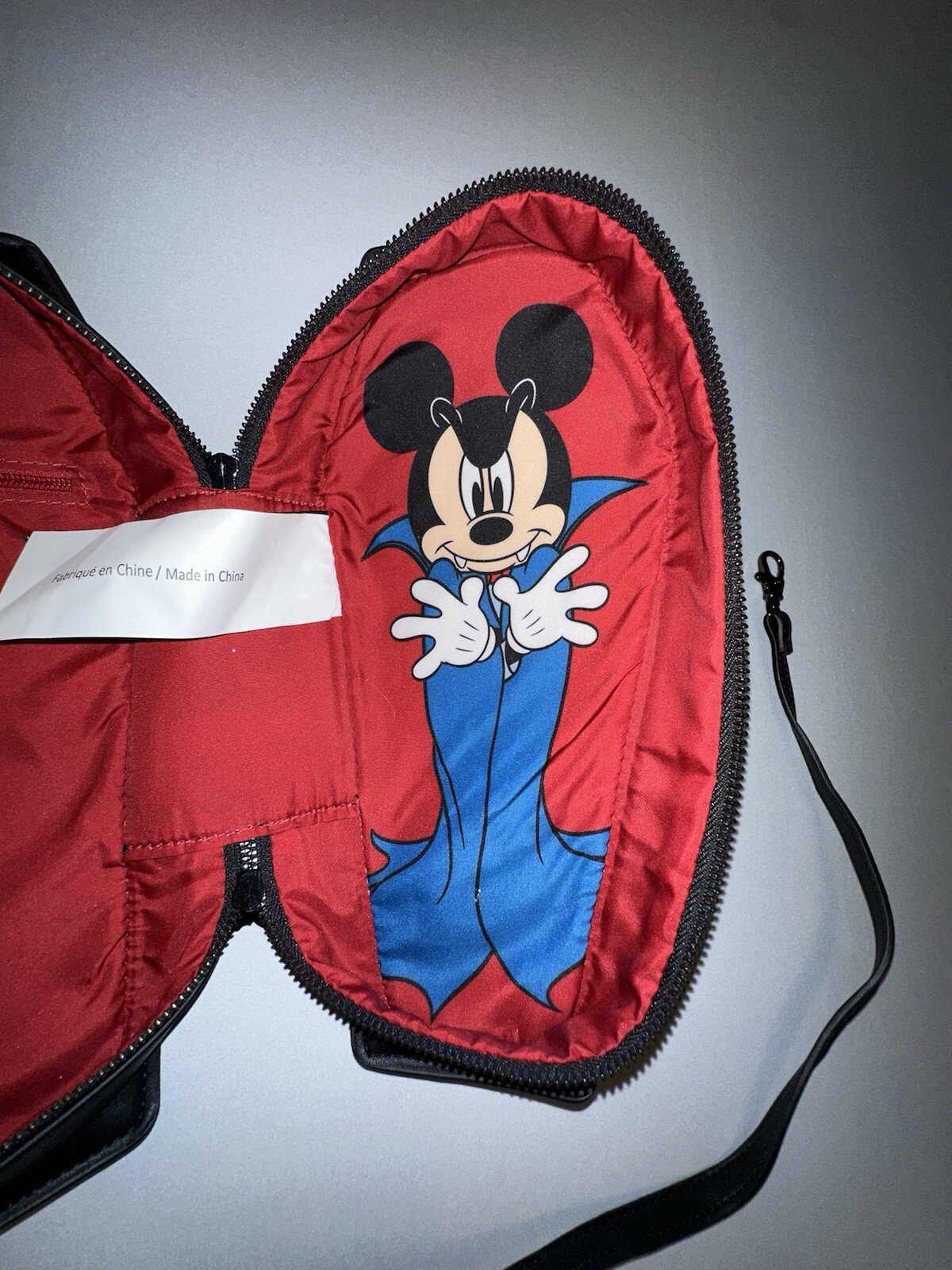 LOUNGEFLY Disney Count Mickey Coffin Convertible Crossbody Bag NWOT MNSSHP