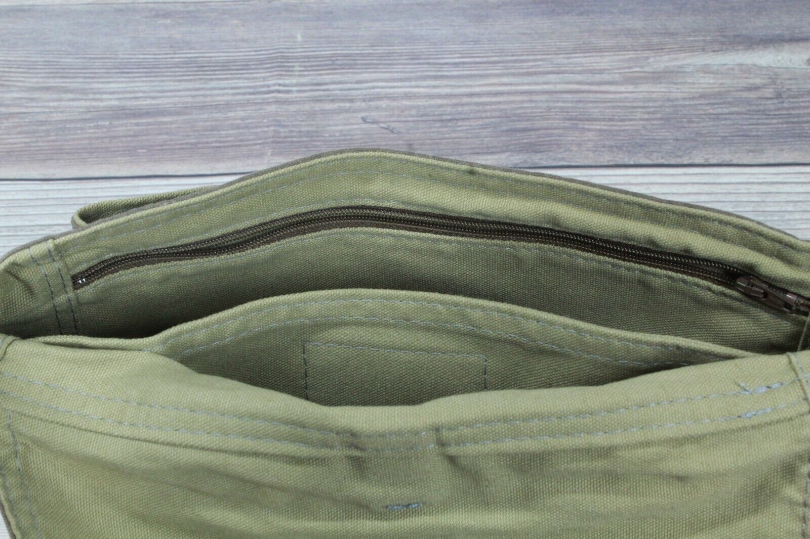Infusion Green Canvas Adjustable Leather Strap Shoulder Hobo Crossbody Bag