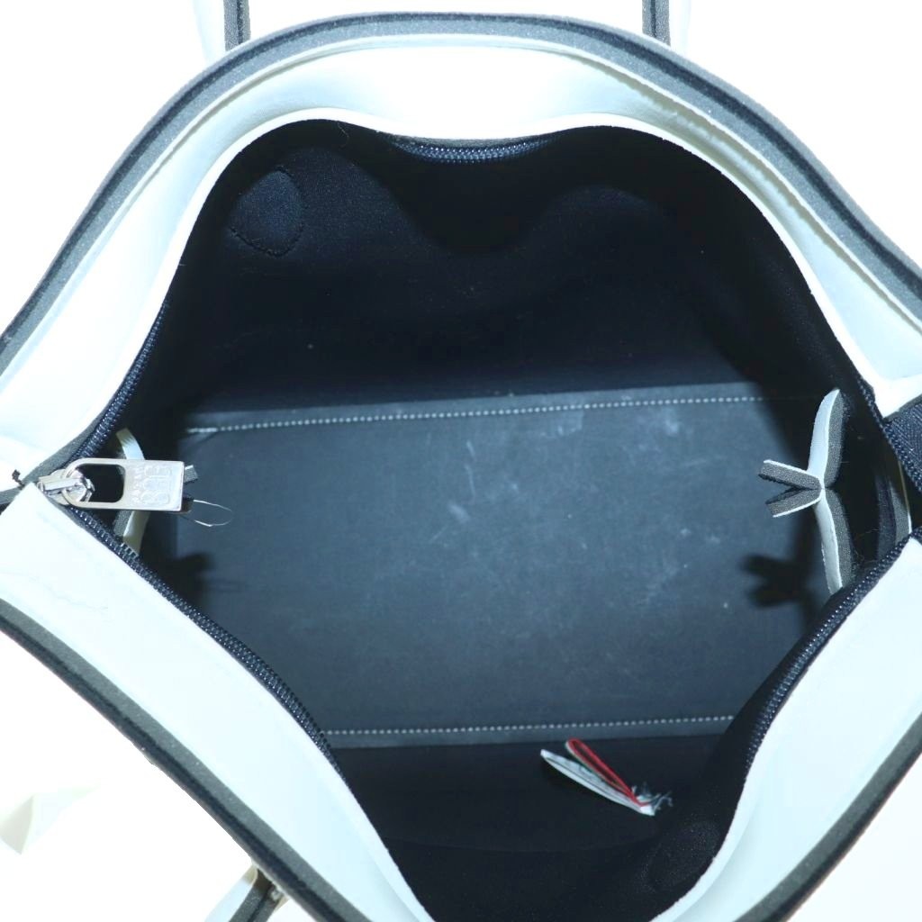 Save My Bag White Tote Bag Polyester Canvas Women’s Pre-Owned 29cm/11.4in