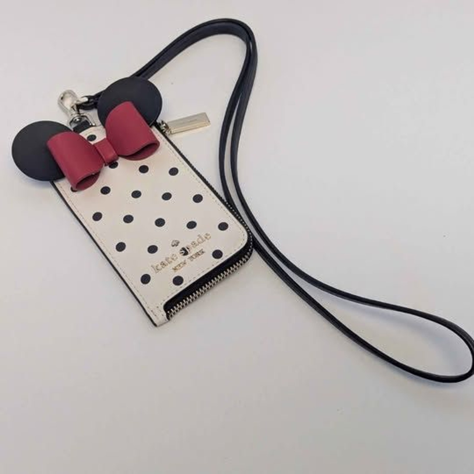 Kate Spade Disney Minnie Wristlet Credit Card Wallet Coin Purse for Her 5×2.75″