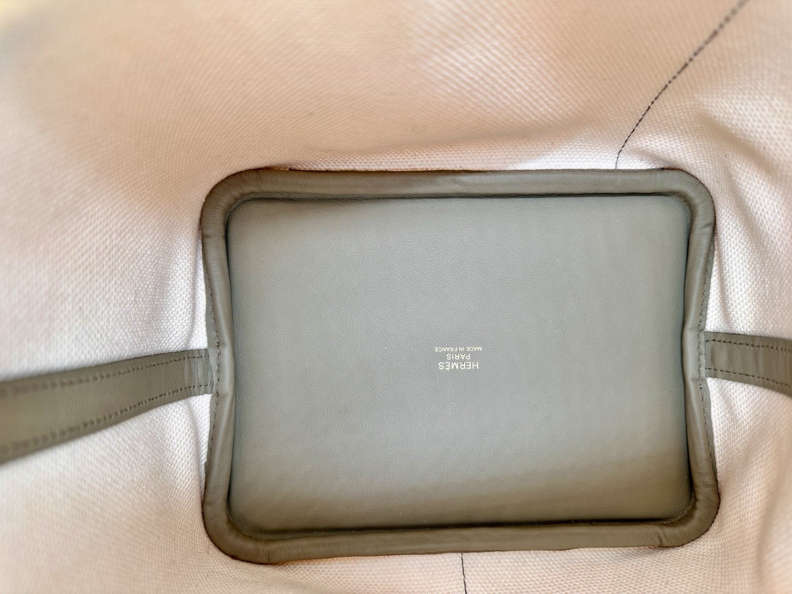 Hermès Picotin Cargo 18 Etoupe Swift Leather Canvas Fullset Handbag Bag