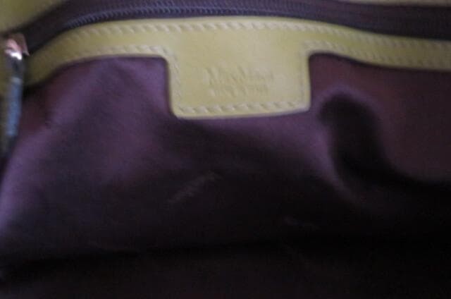 Max Mara Leather Shoulder Tote Bag Authentic Women about 8.86 × 12.20 × 8.66″