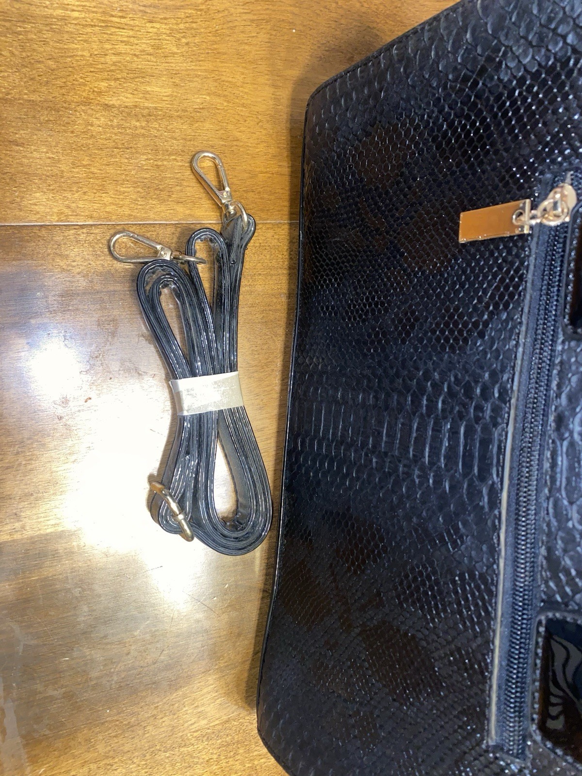 NWT William Boston Apparel Purse Vegan And Lead Free Faux Leather Snakeskin