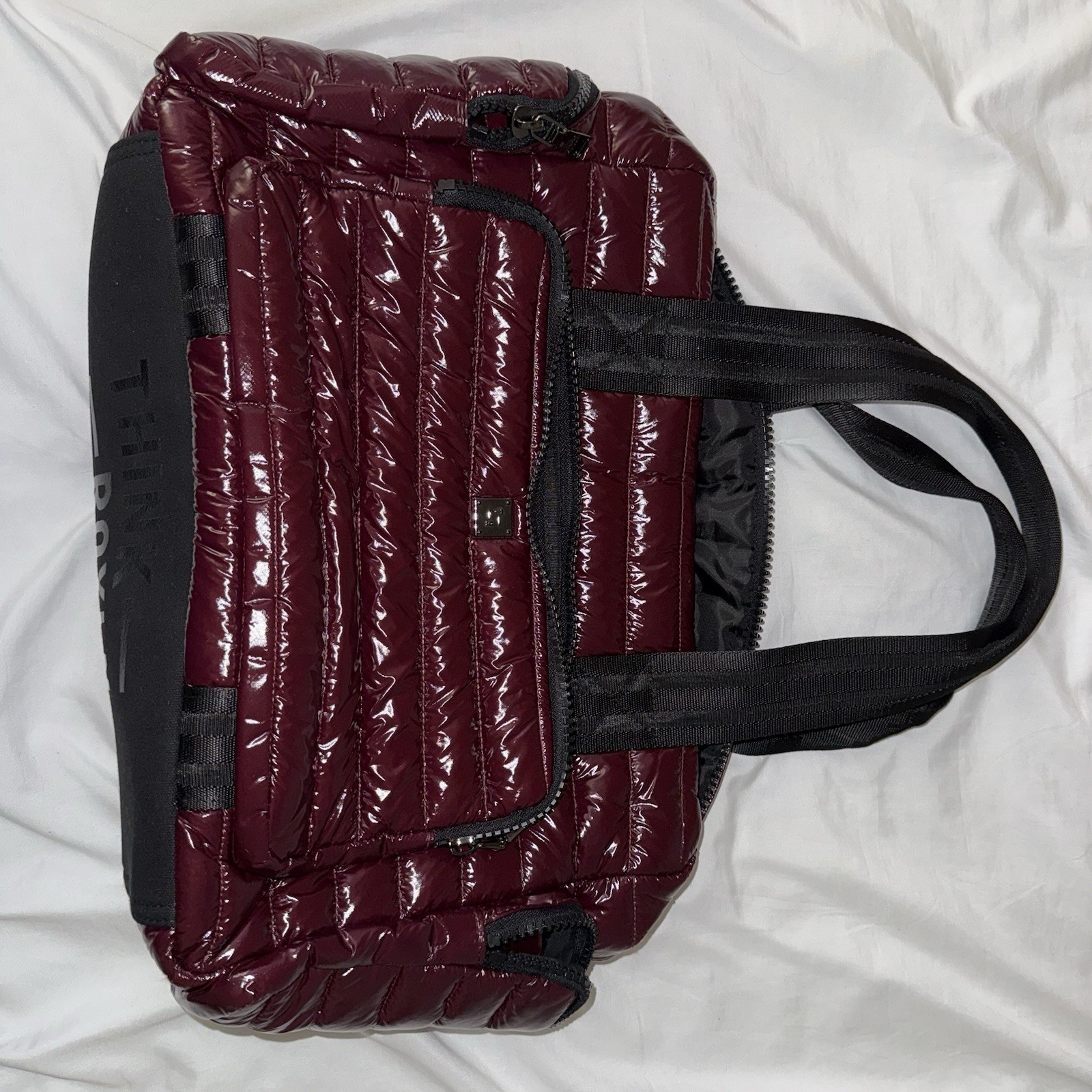 Think Royln Travel Tote Bag Plum Nylon
