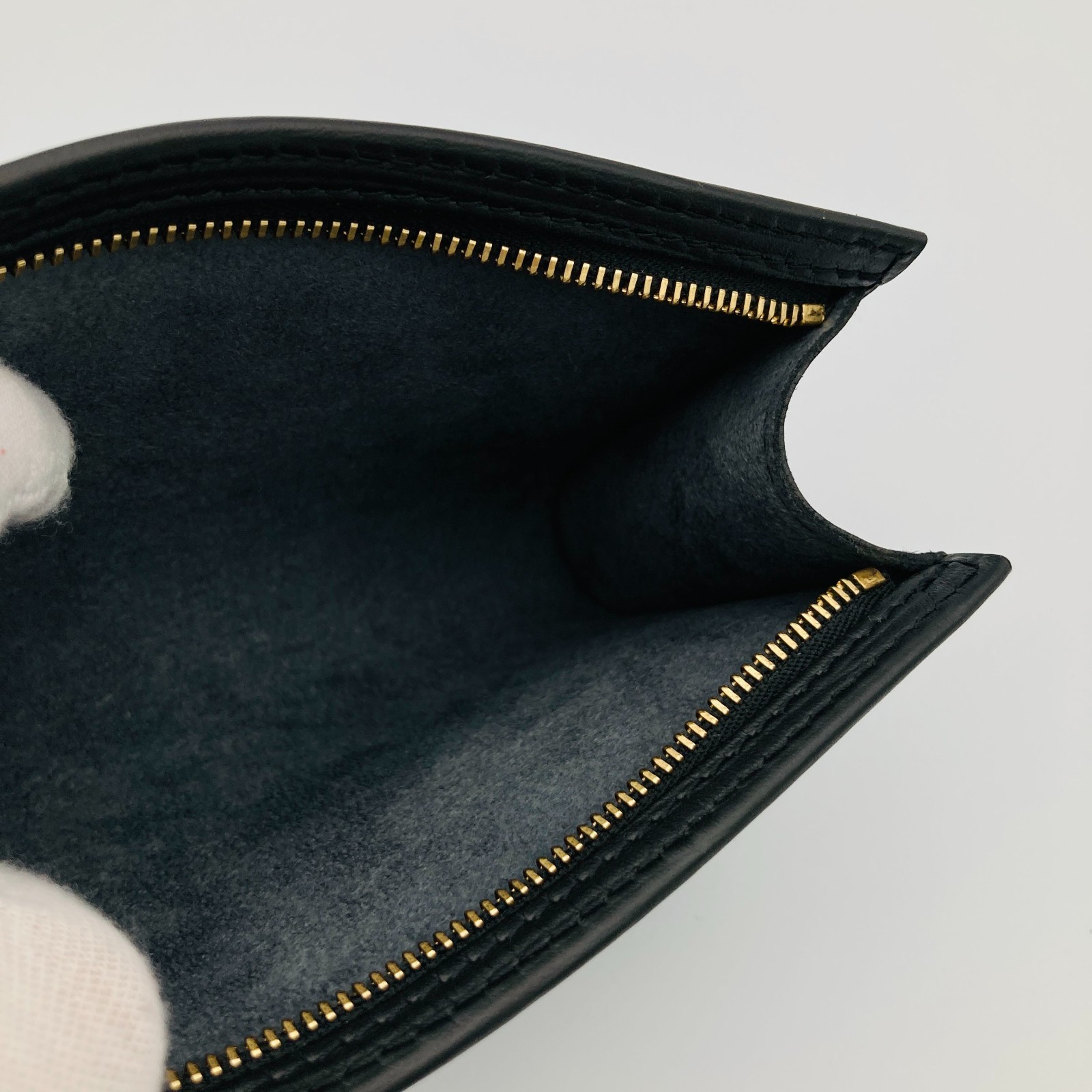 Louis Vuitton Epi Pochette Accessoires Noir Black Pouch Bag M52942 Mint