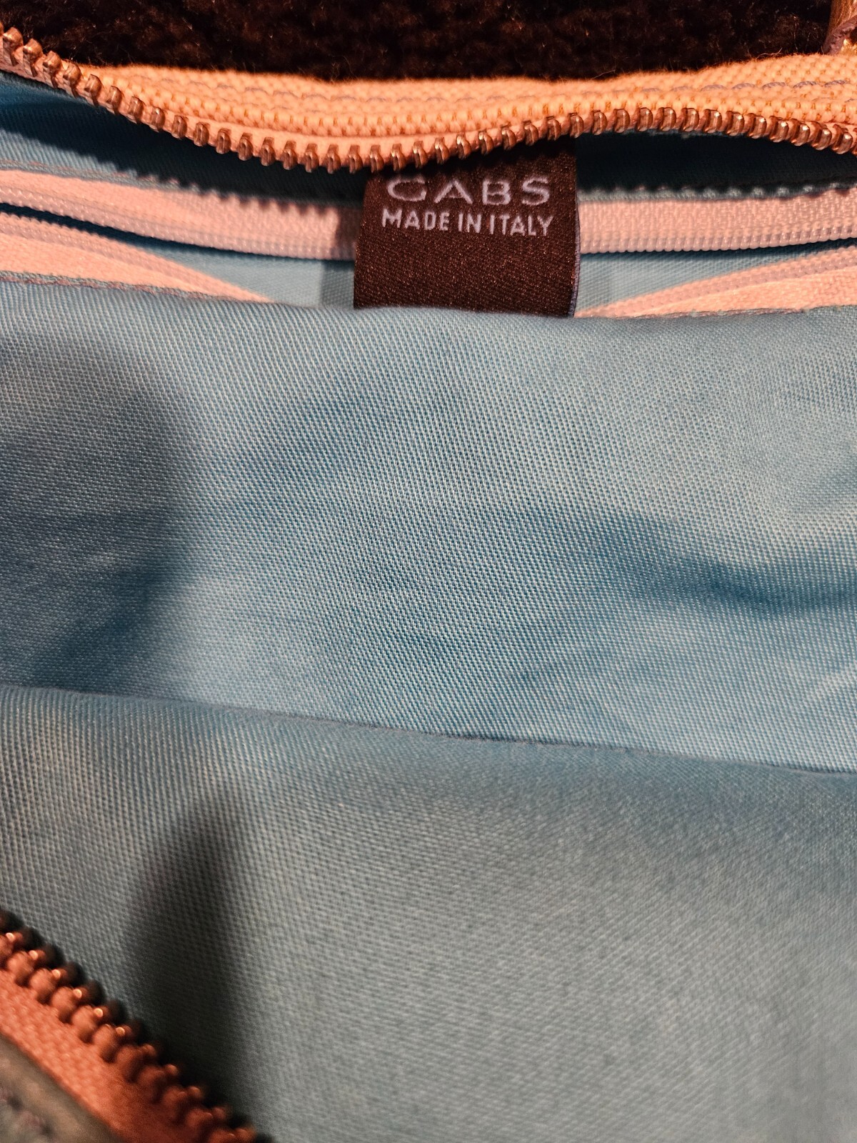 GABS Aqua Teal/Turquoise Leather Patchwork Convertible Bag