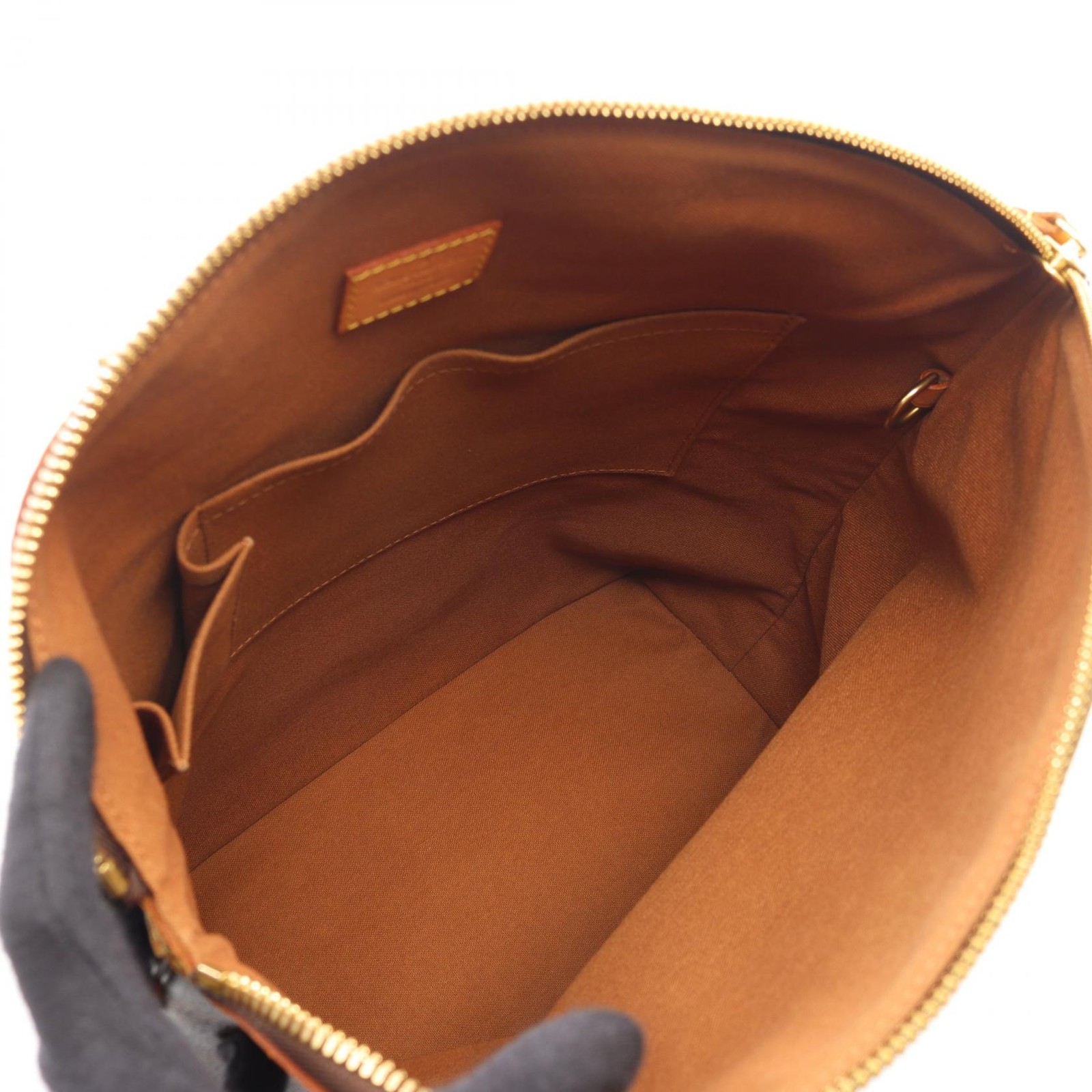 LOUIS VUITTON Lockit Vertical Handbag M40103 Monogram leather Brown Used Women