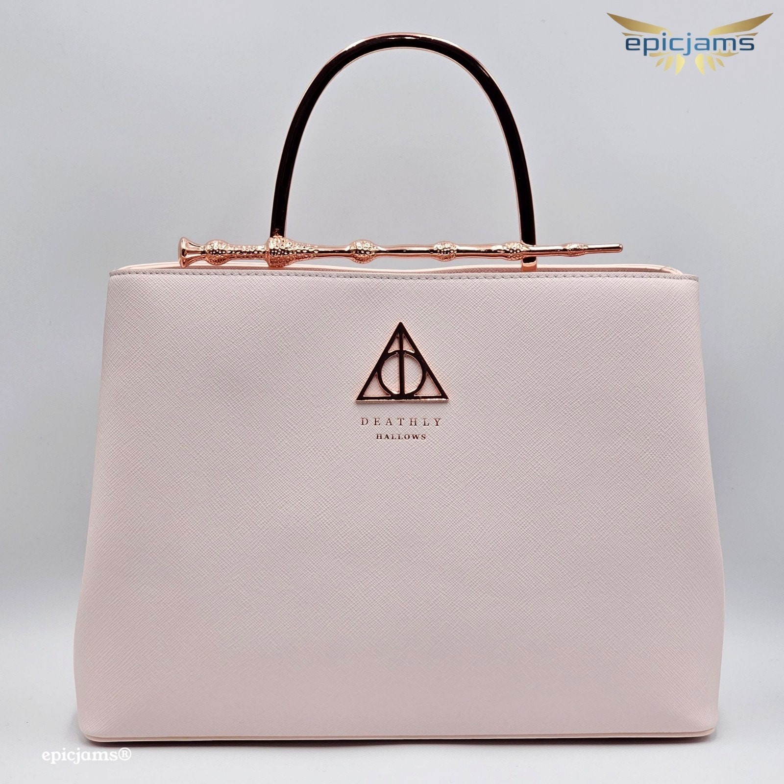 Loungefly Harry Potter Deathly Hollows Elder Wand Rose Gold Crossbody Handbag