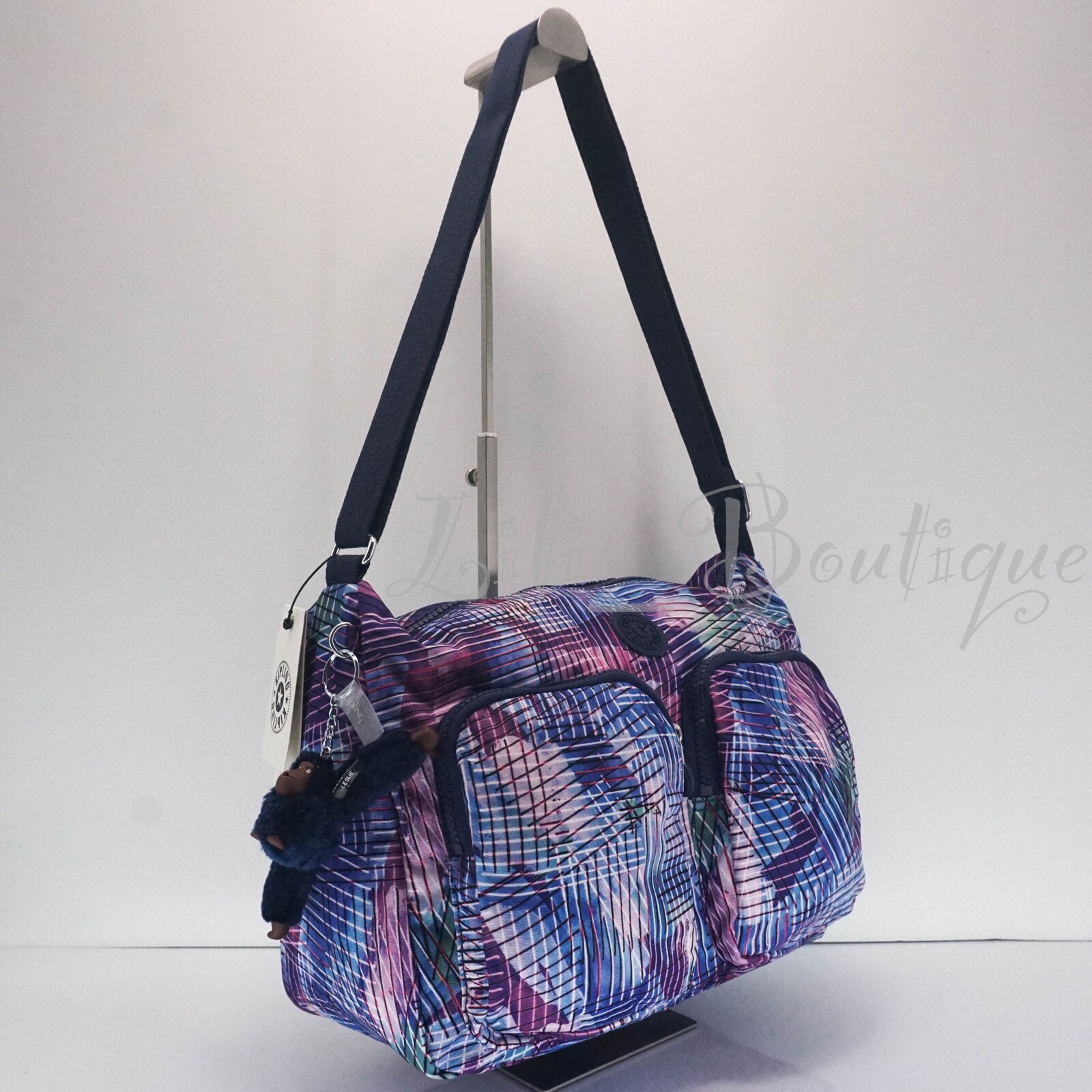 NWT Kipling HB7686 Sidney Crossbody Shoulder Bag Nylon Radiant Splash Multi $114
