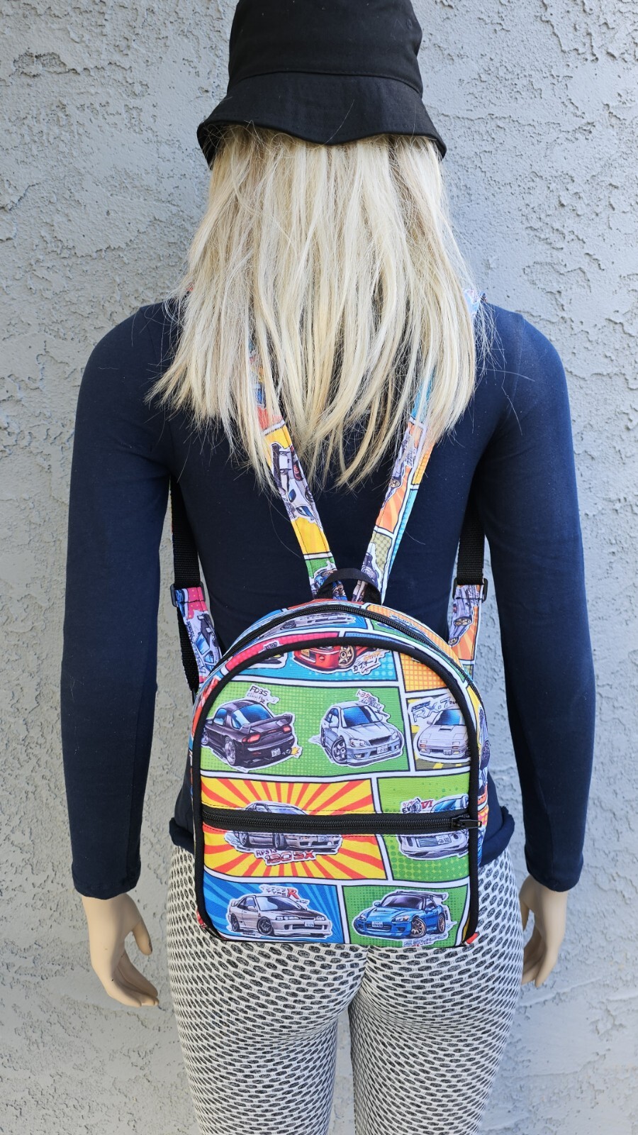 INITIAL D RACING RETRO ANIME MINI BACKPACK