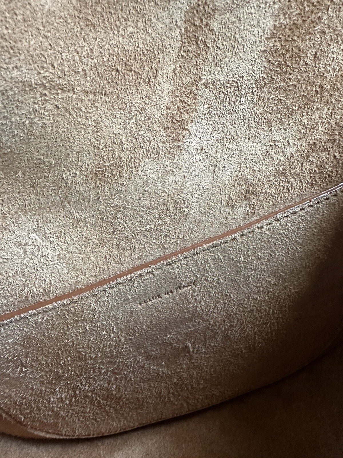 NWT Celine Stud Folco Cuir Triomphe in Smooth Calfskin Tan Leather $2300 RARE!!