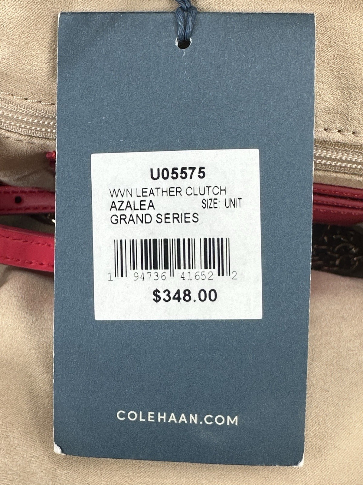 NWT Cole Haan Azalea Grand Series Clutch / Shoulder Bag – $348 Retail – Pink