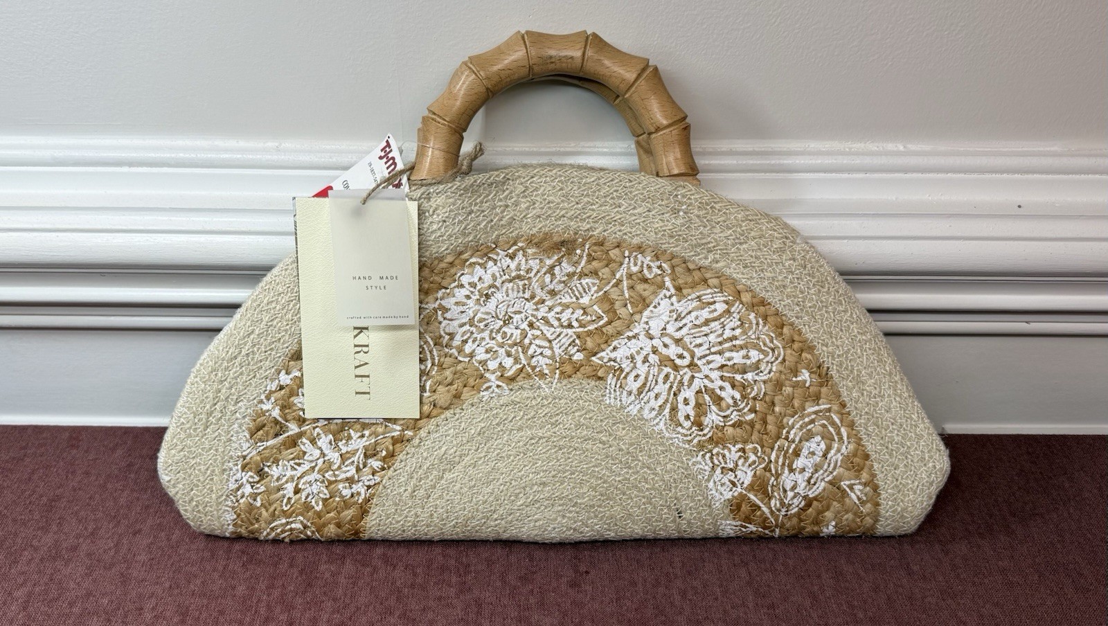 Women’s Antik Kraft Top Handle Half Moon handbag Beige
