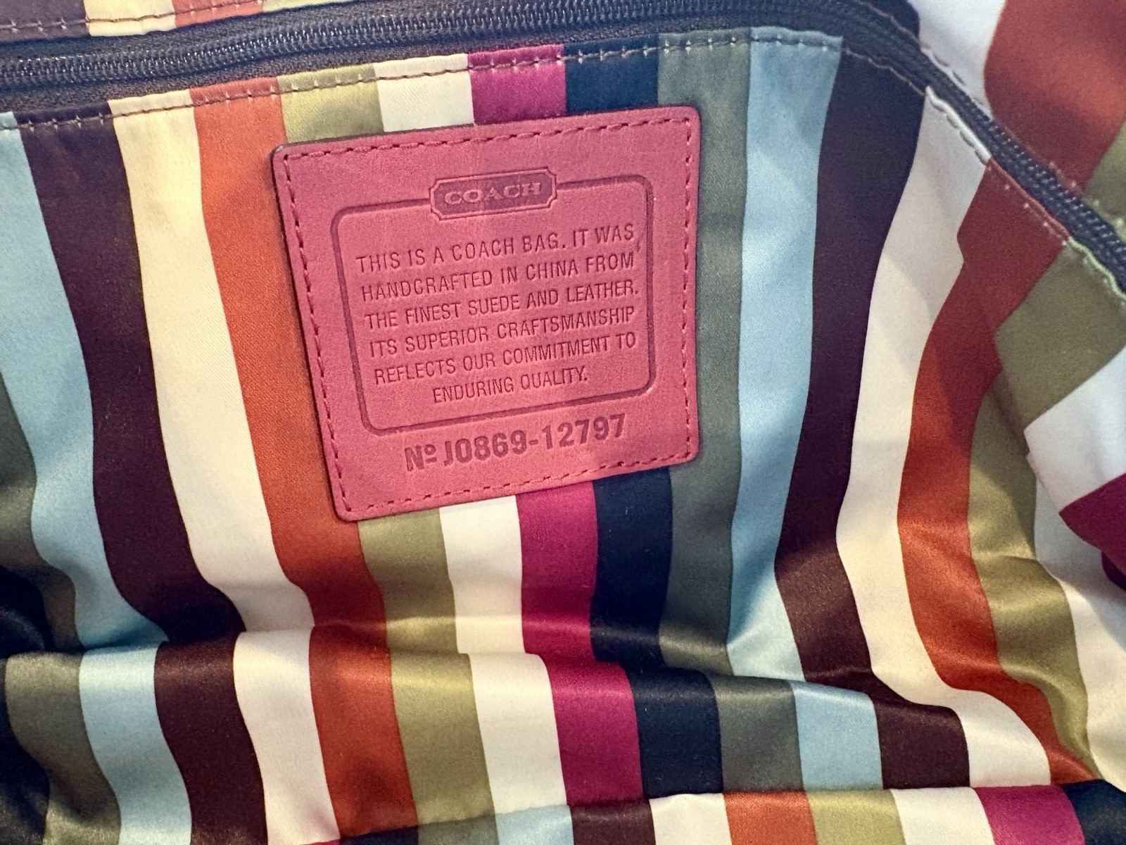 Limited Edition Archival Coach Bleecker Haversack Style #12797 Raspberry/Pink