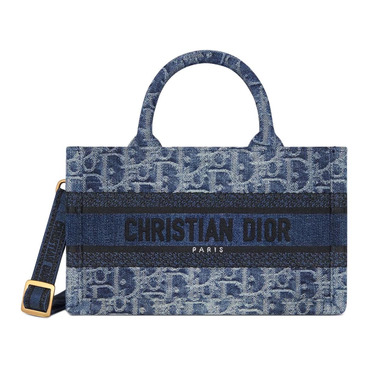 DIOR Handbags Blue Women 8.5 x 3.0 x 5.1 in