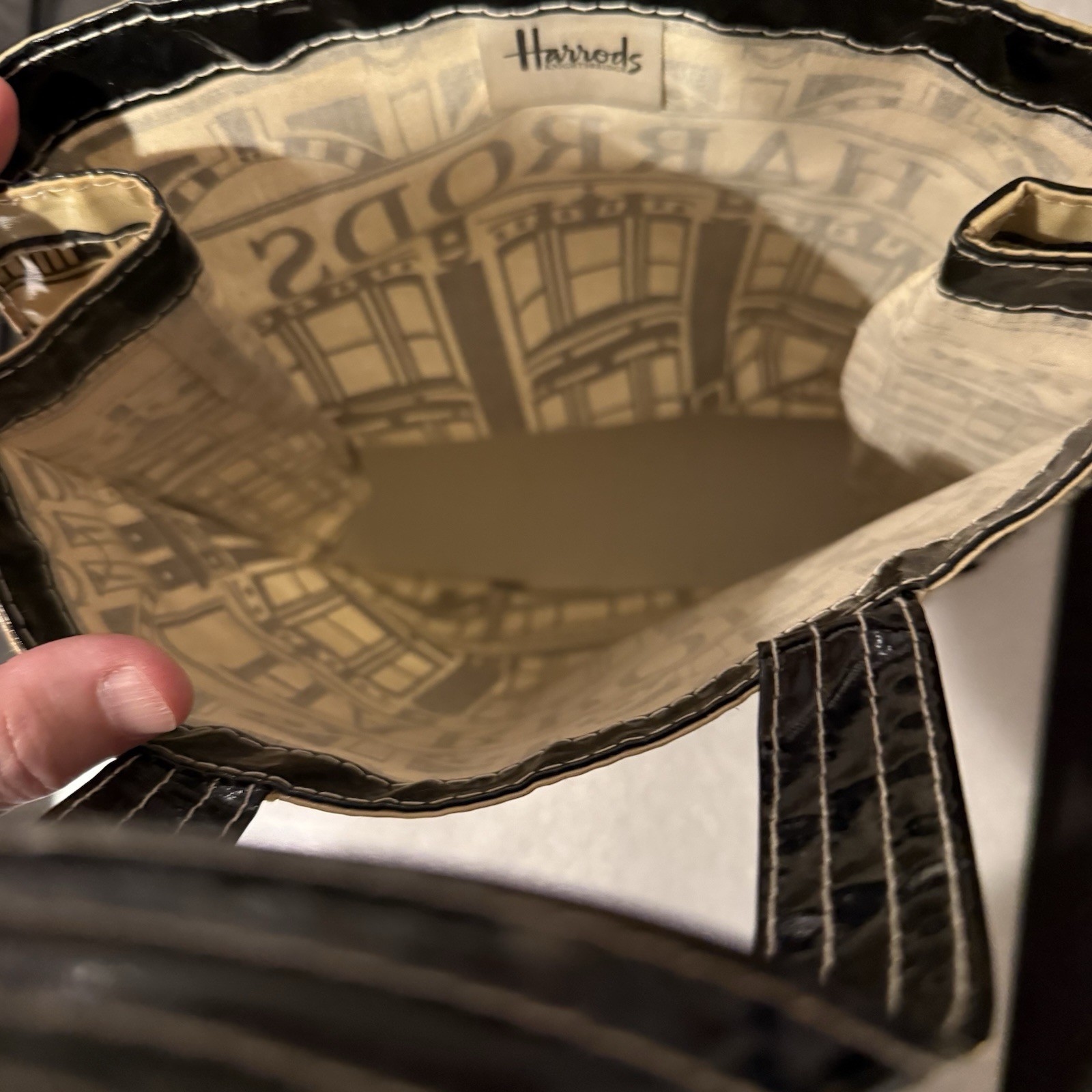 Harrods Vinyl Tote Store Front Graphic