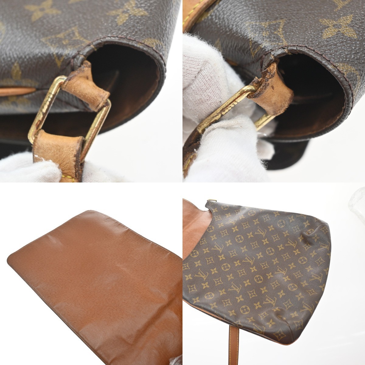 LOUIS VUITTON Musette Shoulder Bag Monogram Leather Brown Spain M51256 87YJ328