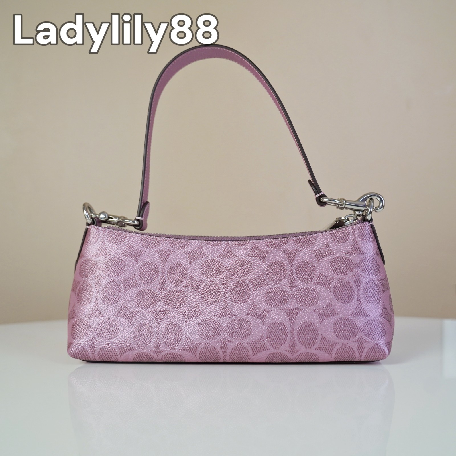 NWT Coach CCL40 CCO18 Charlotte Shoulder Bag In Signature Canvas Leather $378