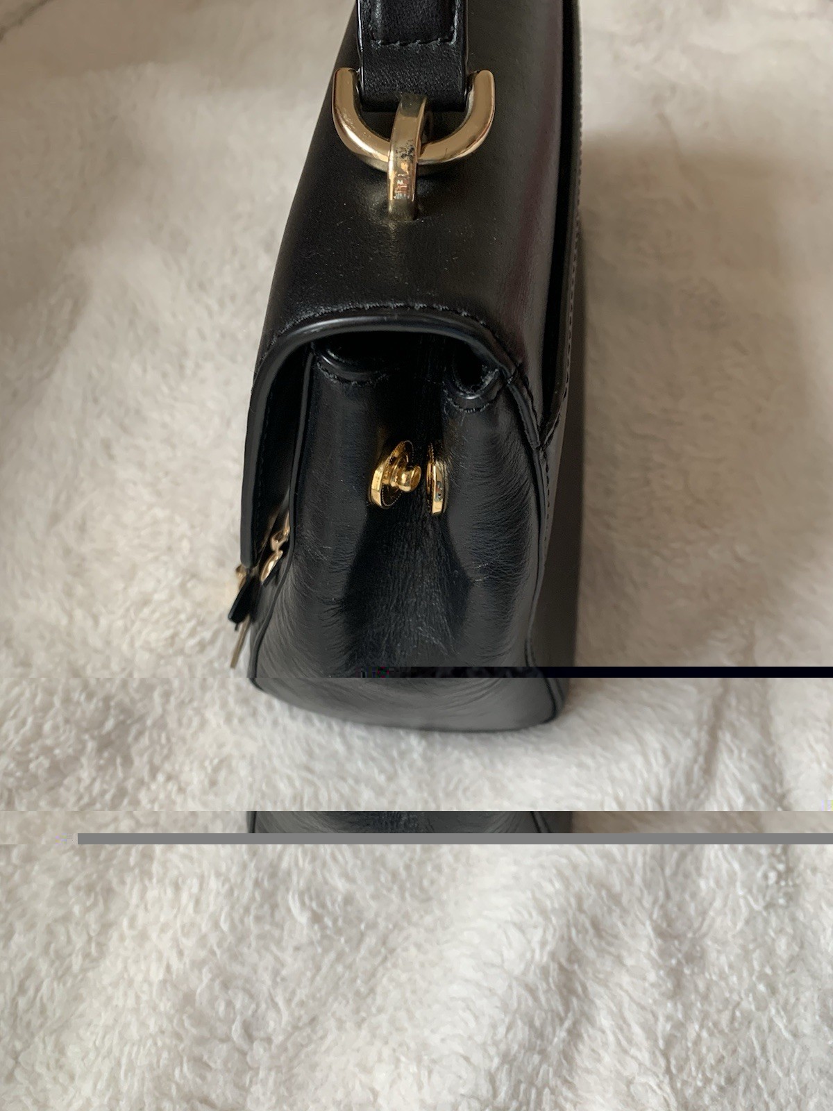 Michael Kors Ava Medium Black Floral Studded Top Handle Bag Detachable Strap