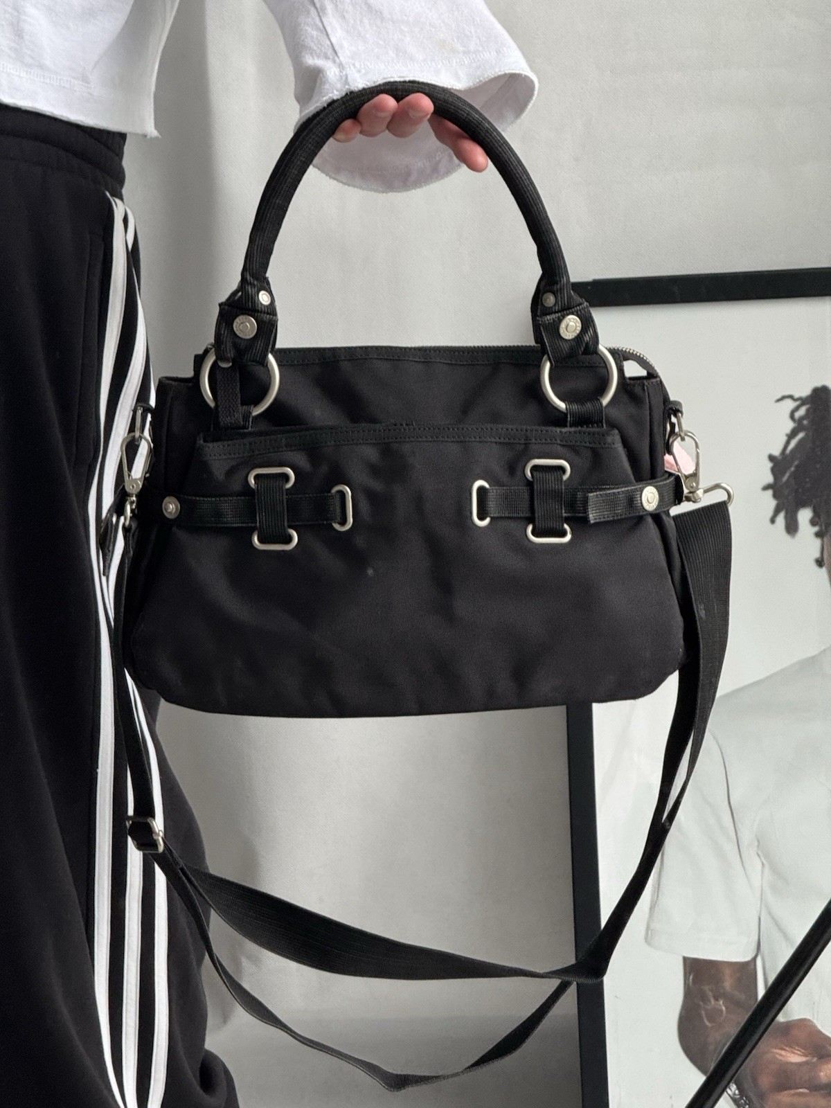 Rare George Gina & Lucy Black Jelly Bean GGL Carbine Y2K City Bag Handbag