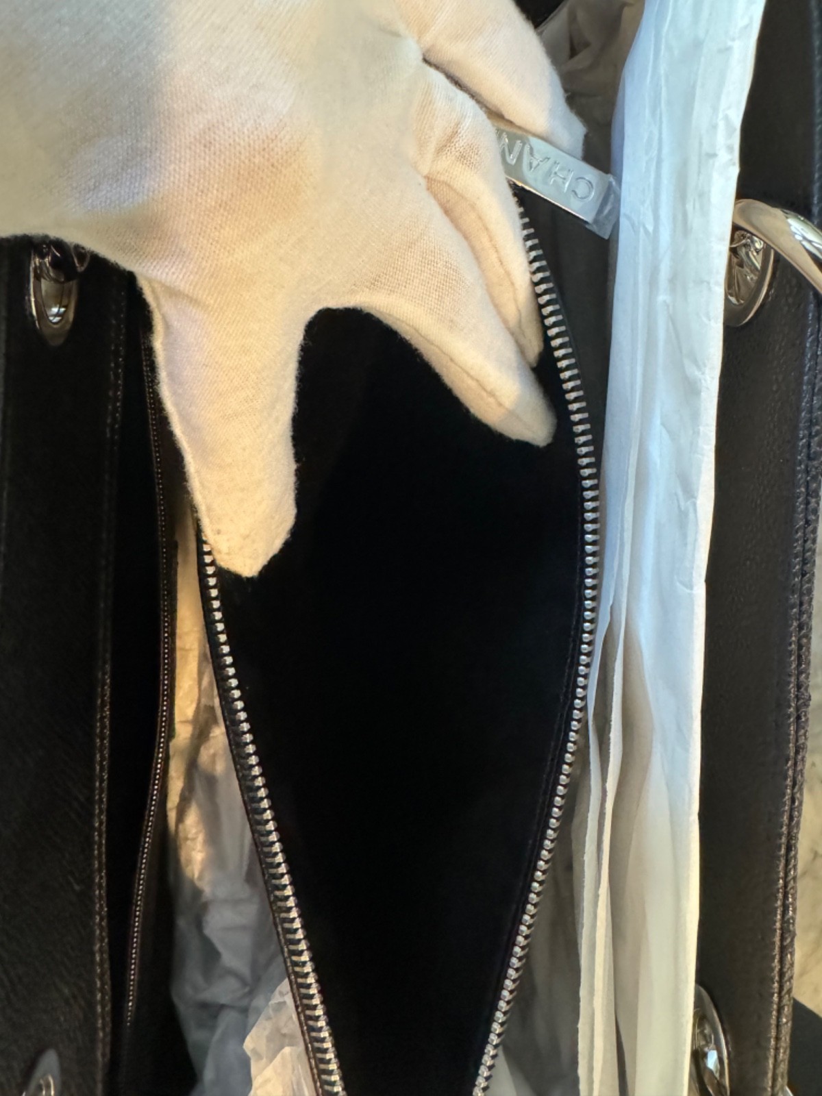 CHANEL Grand Shopping Tote Brand New Large Caviar Black Leather Silver Hardware