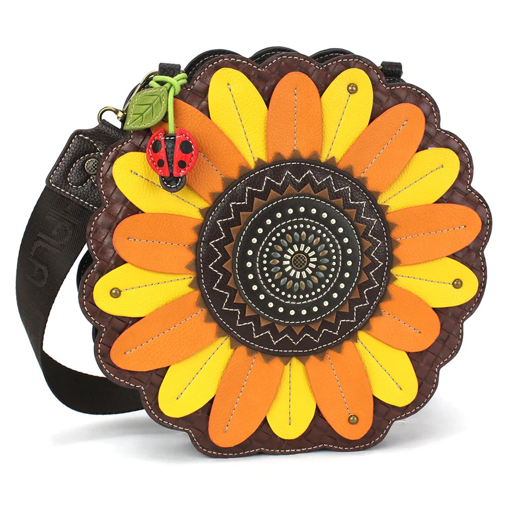 CHALA SUNFLOWER Novelty RFID Protected Pal Purse with Adjustable Crossbody NWT