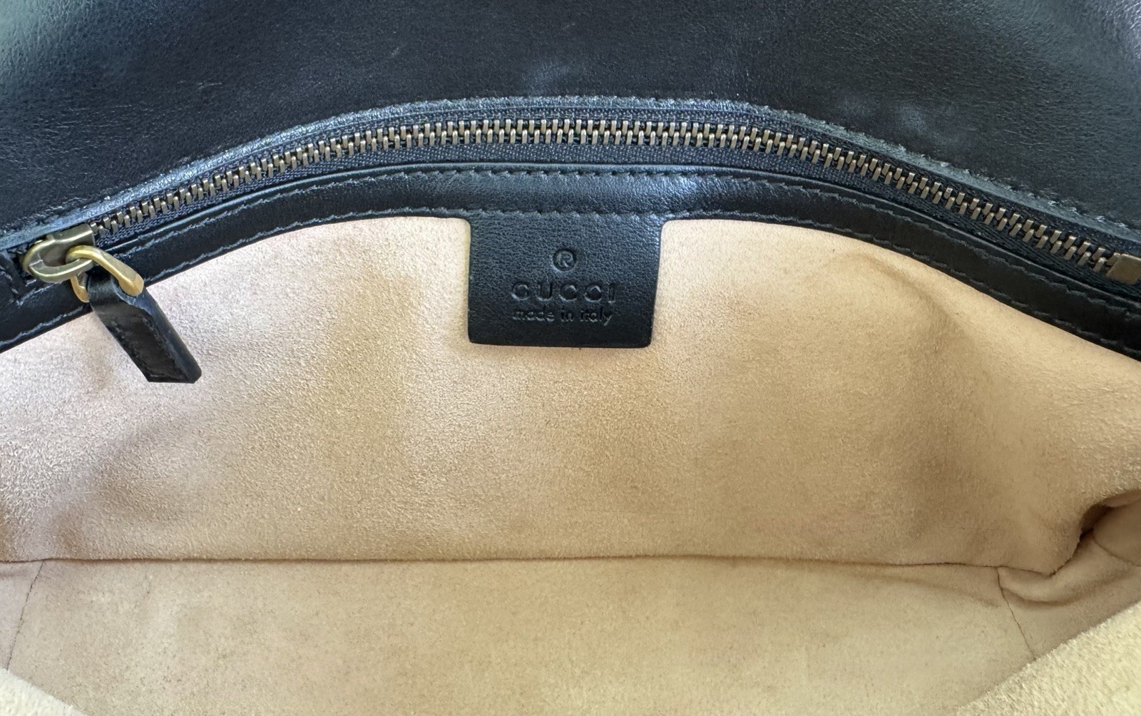 Gucci GG Marmont Small Black Matelasse Leather Shoulder Bag 443497