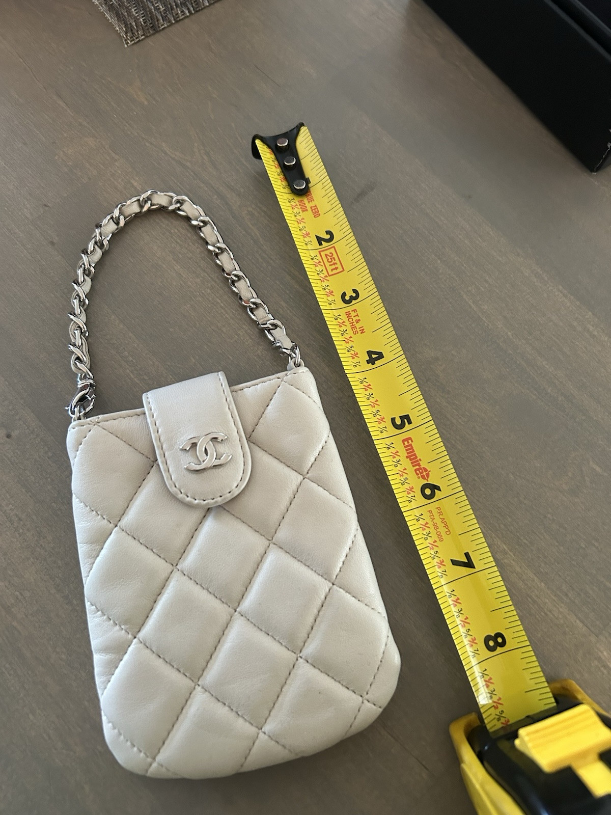 CHANEL Lambskin Quilted Phone Case