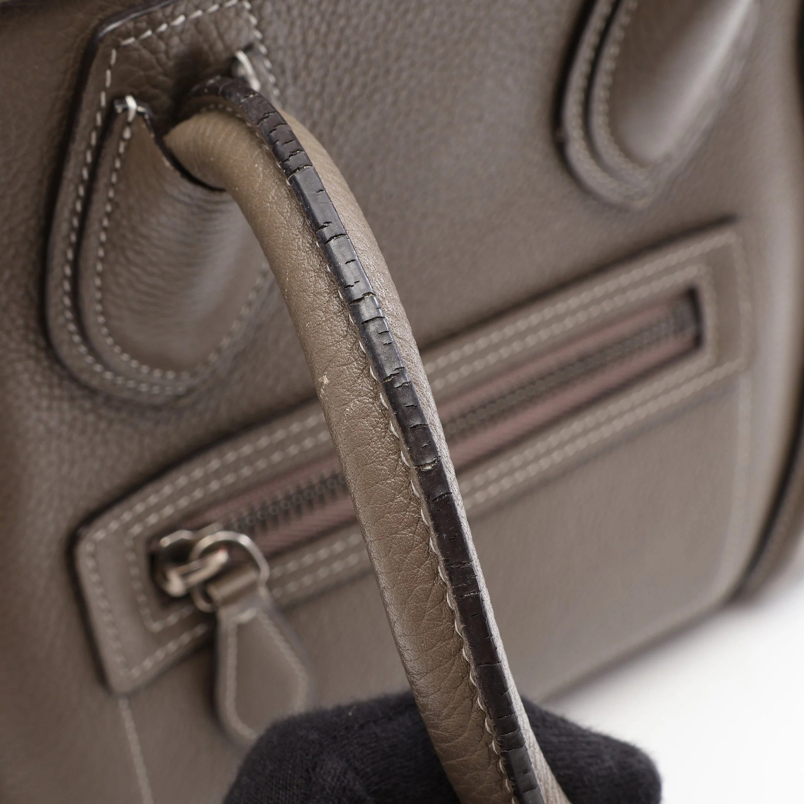Celine Tote Bag Gray Leather #RCB10895