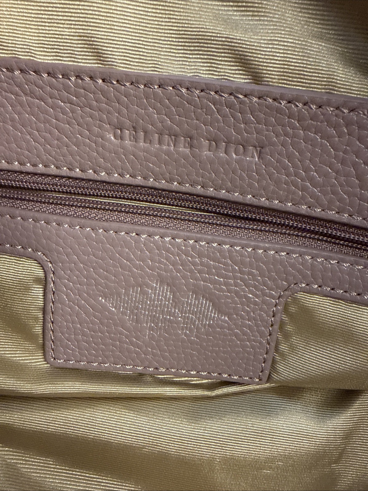Celine Dion Falsetto Leather Mauve Hand Bag Crossbody NWOT