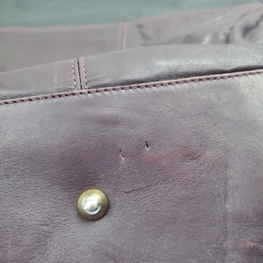 A. Bellucci Purse Burgundy Pebbled Leather Shoulder Bag Made in Italy