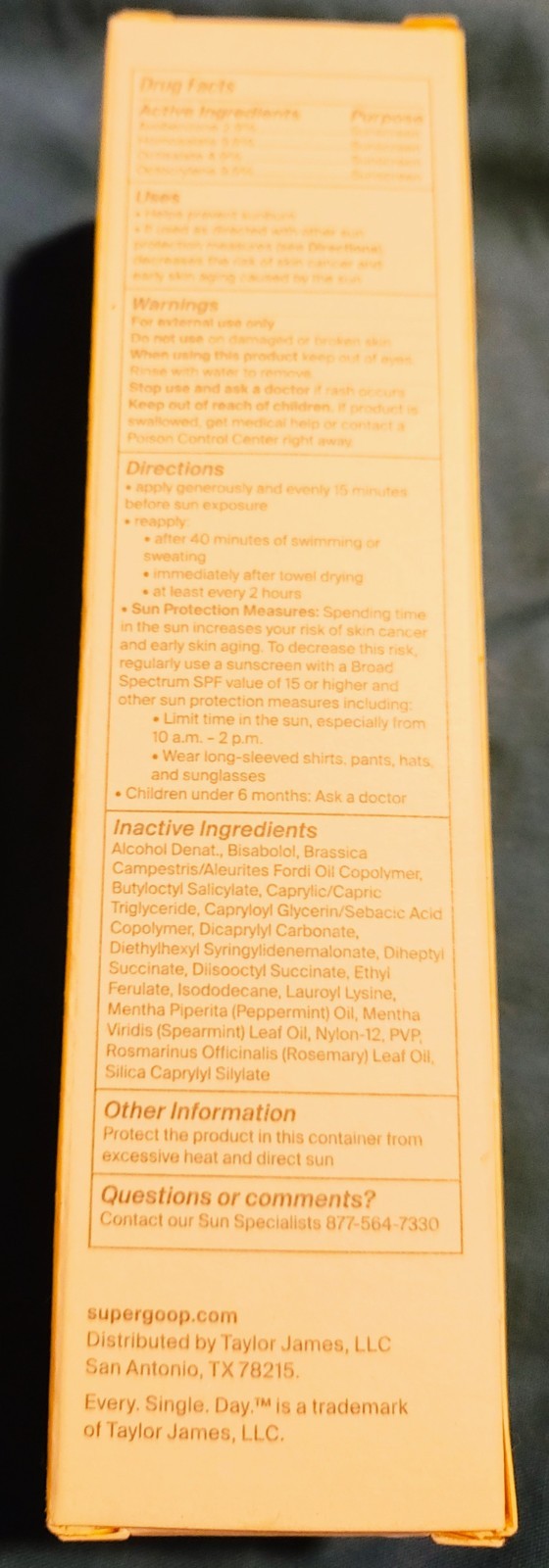 SUPERGOOP Re Setting Refreshing Mist SPF 40 BRAND NEW 3.4 oz