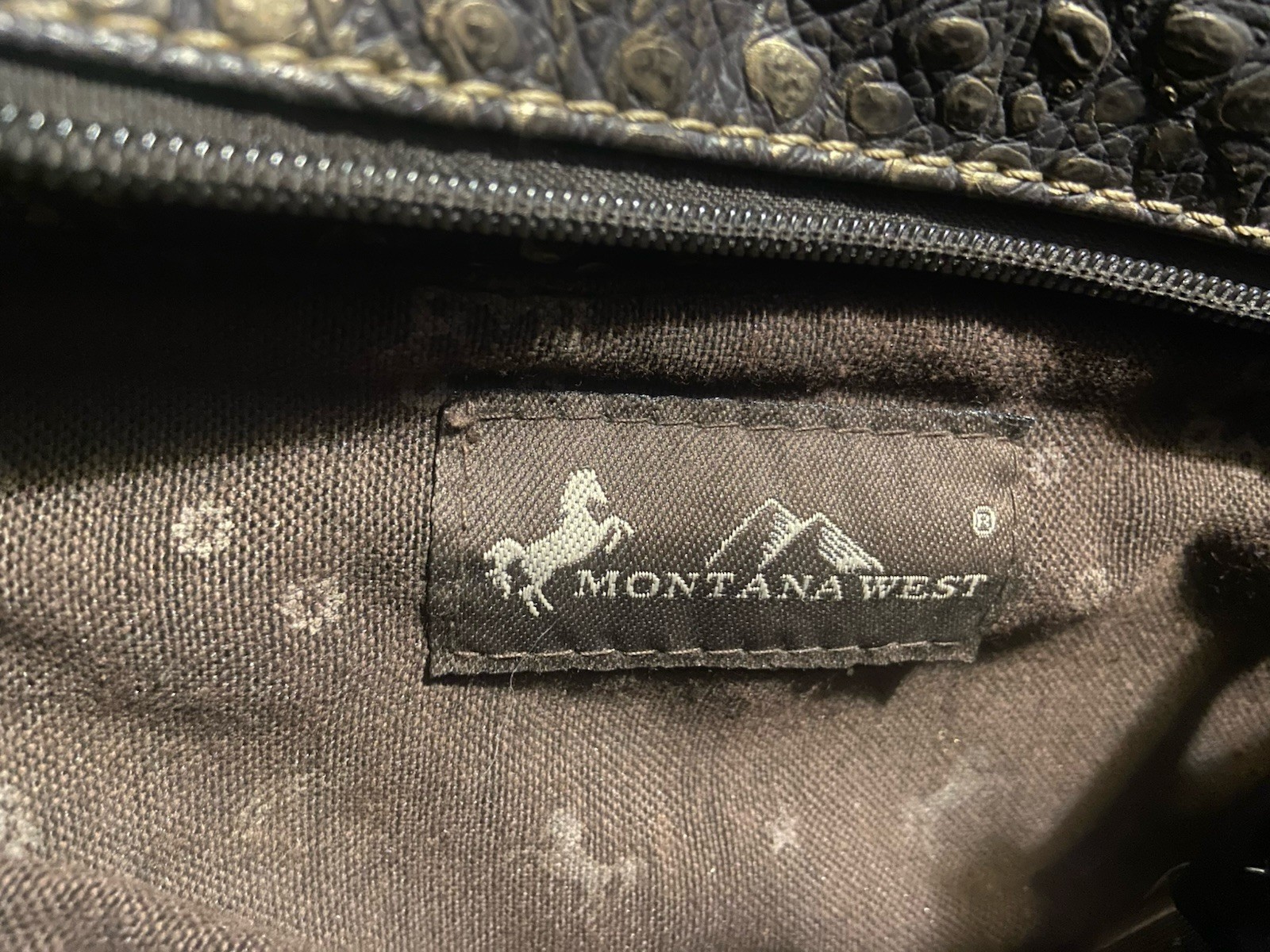 Montana West Turquoise Brown Western Shoulder Bag, Studded Rhinestone Buckle
