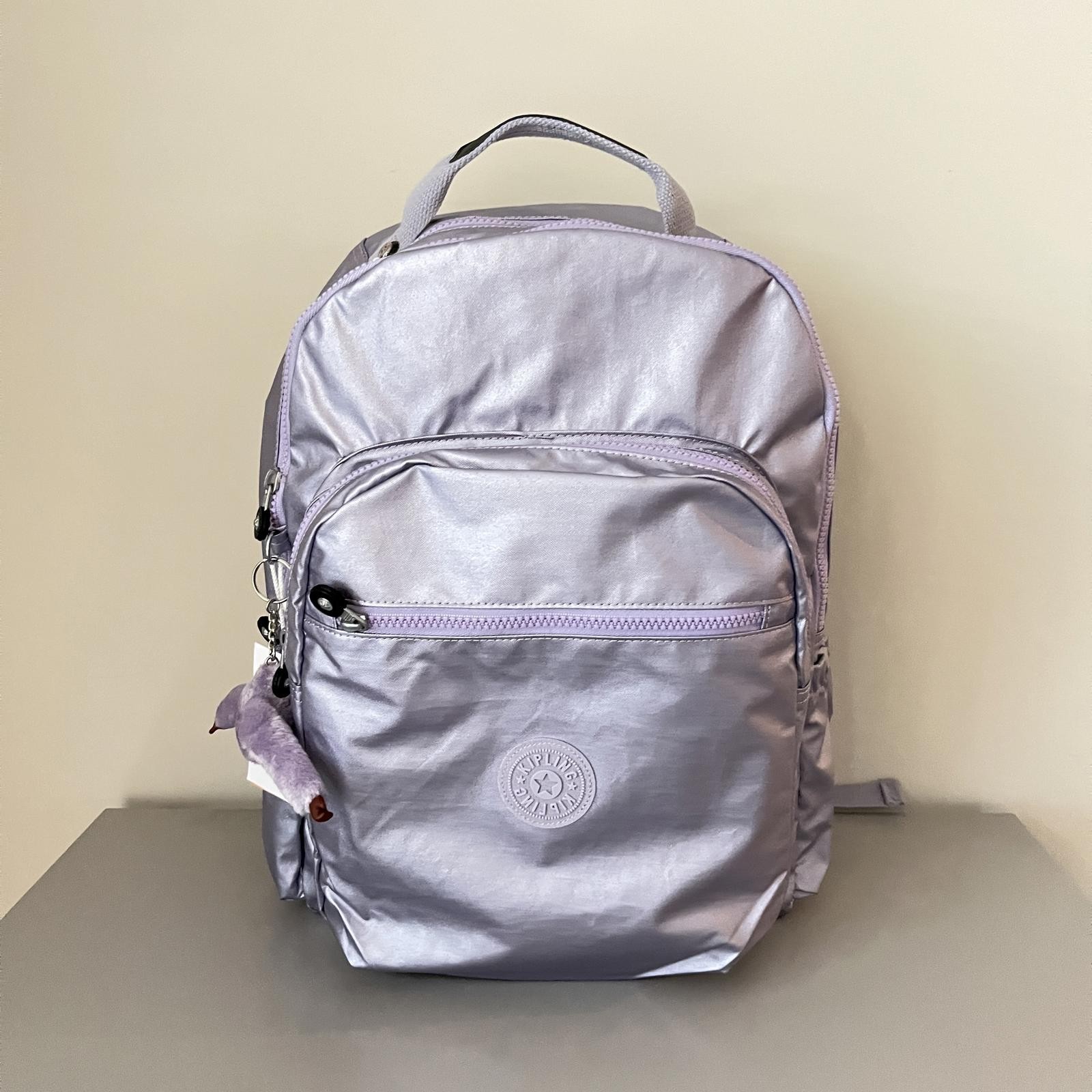 Kipling Seoul Up 17″ Laptop Extra Large Backpack in Metallic Purple NWT