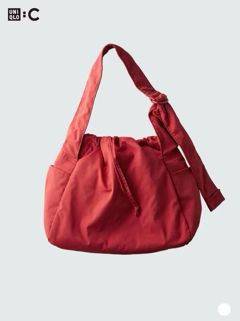 UNIQLO C Soft Puffy Shoulder Bag Red