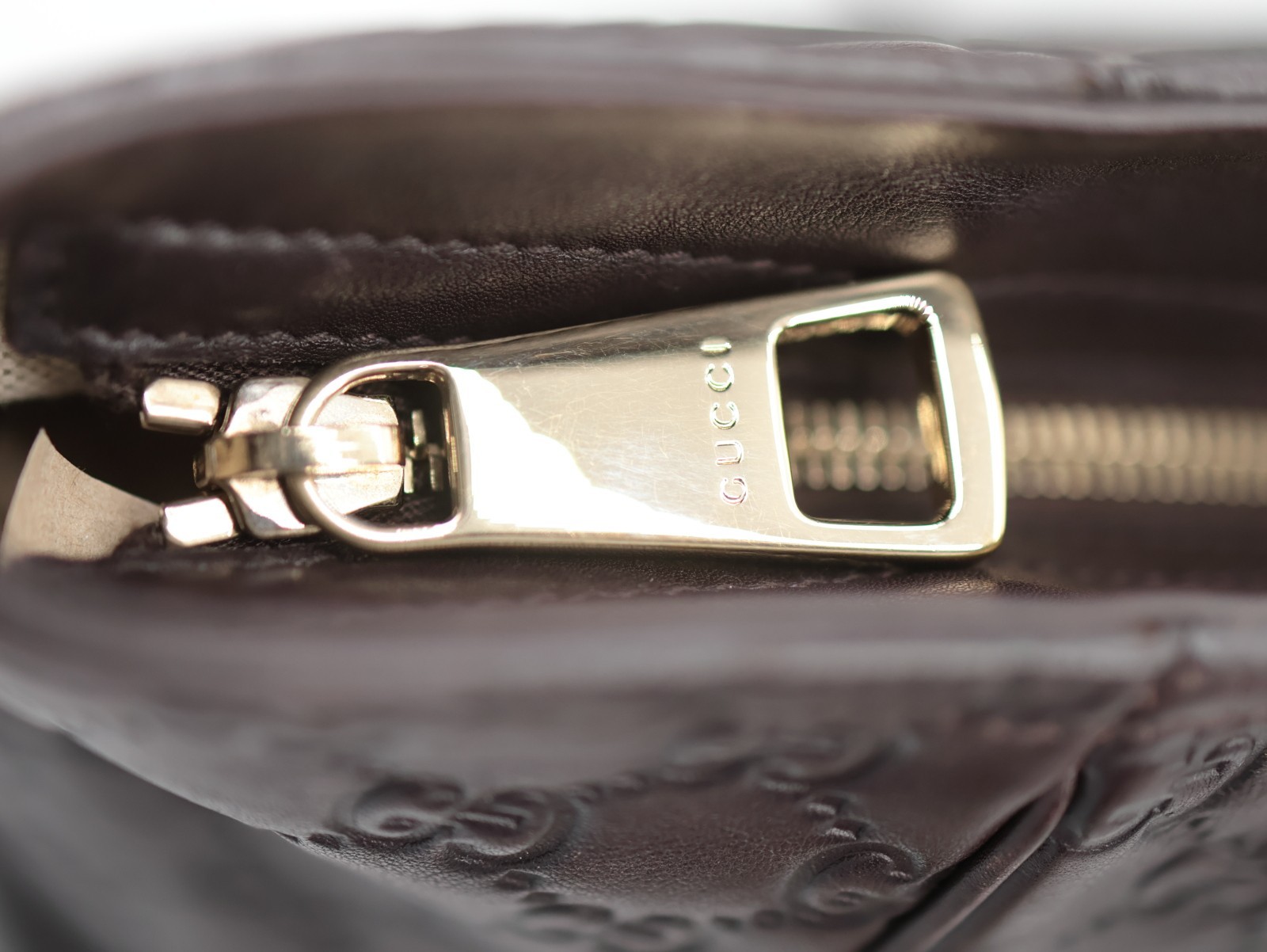 GUCCI Tote Bag Guccissima Leather Authentic