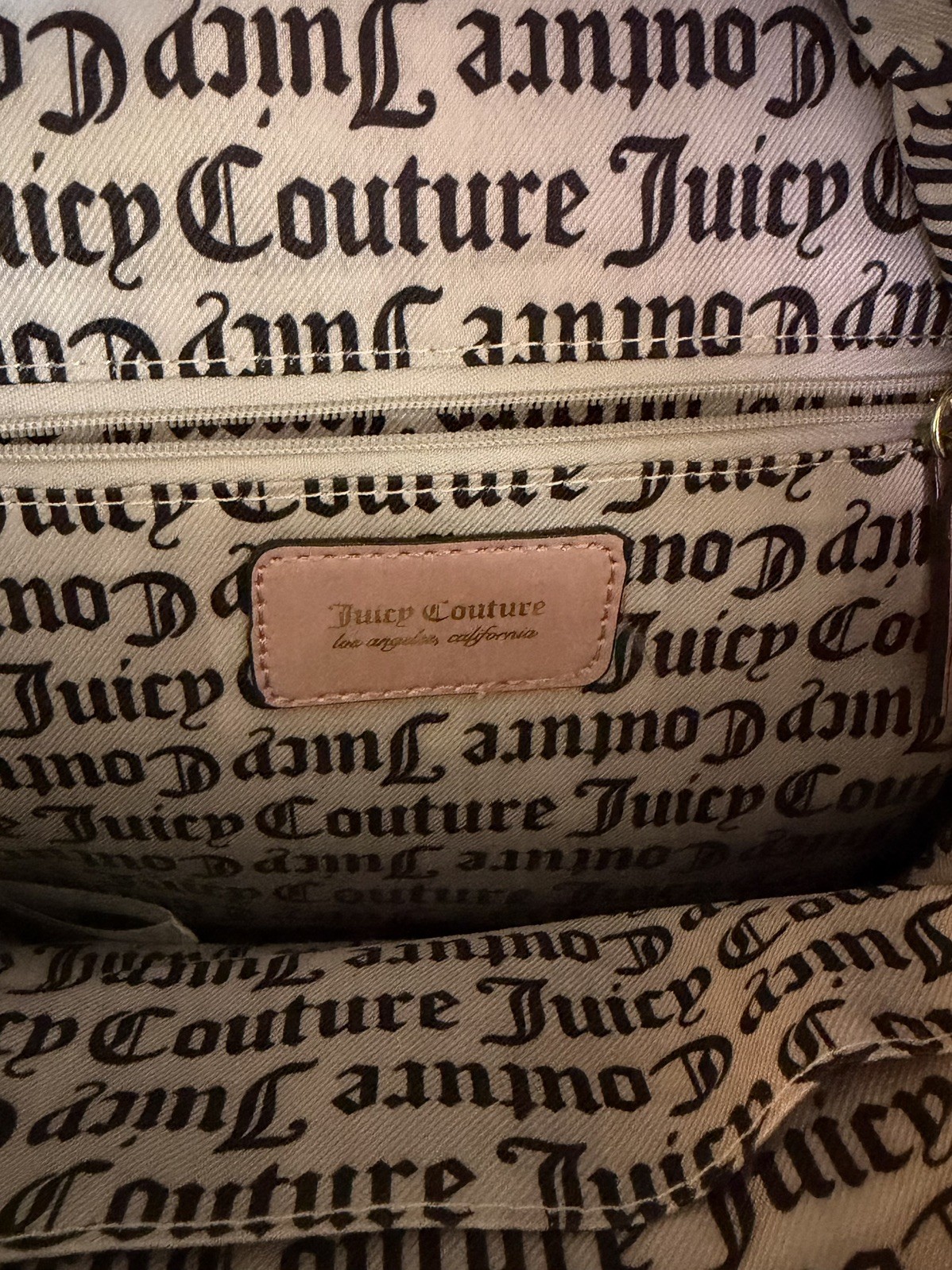 Juicy Couture Fondant Pink Mini Backpack Embossed Logo Heart Charm NWOT