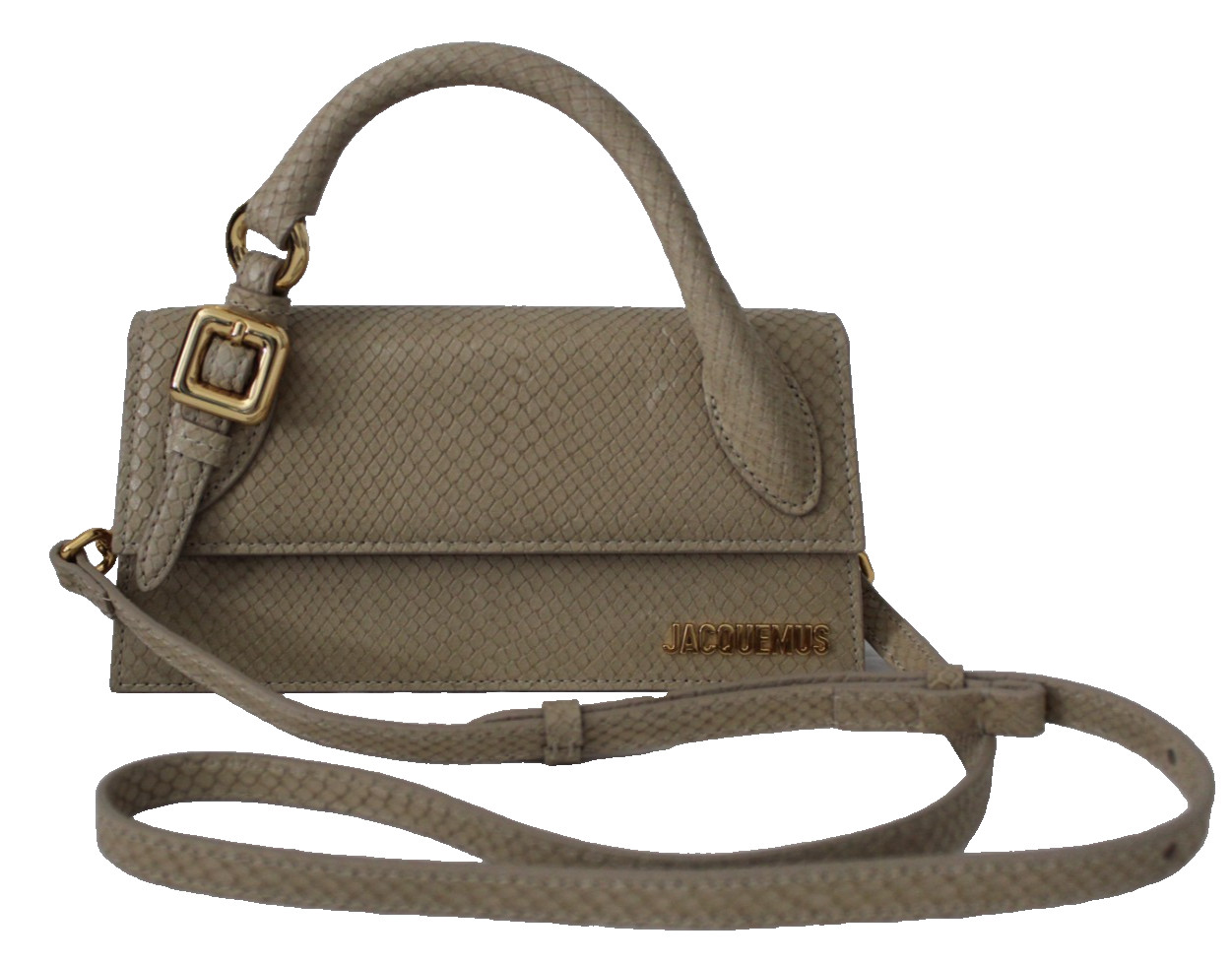 NEW Jacquemus Long Le Chiquito Moyen Bag Trapeze Top Handle Handbag Crossbody
