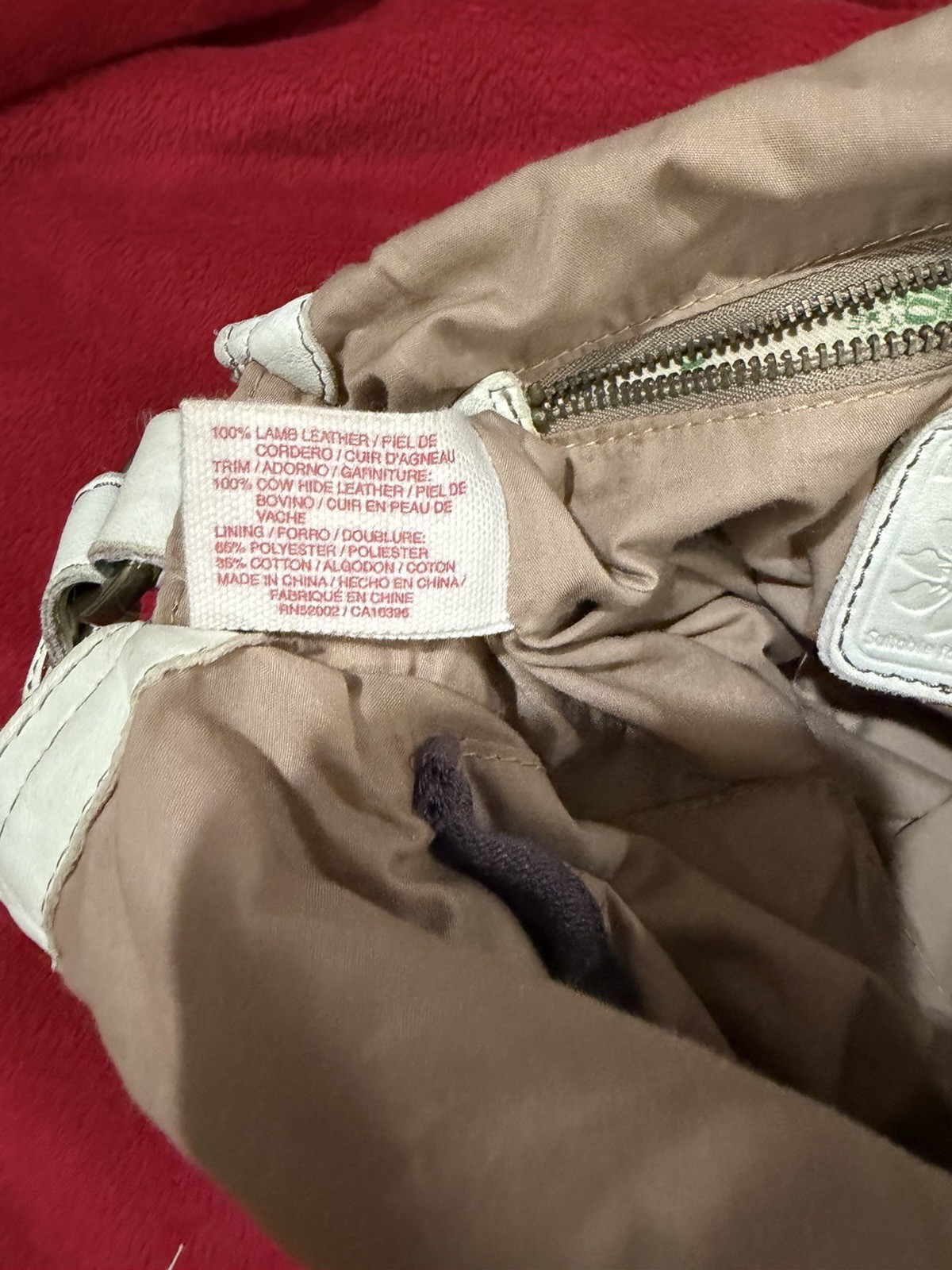 Lucky Brand Foldover Crossbody/shoulder/top handle Hobo Bag Off-White Leather