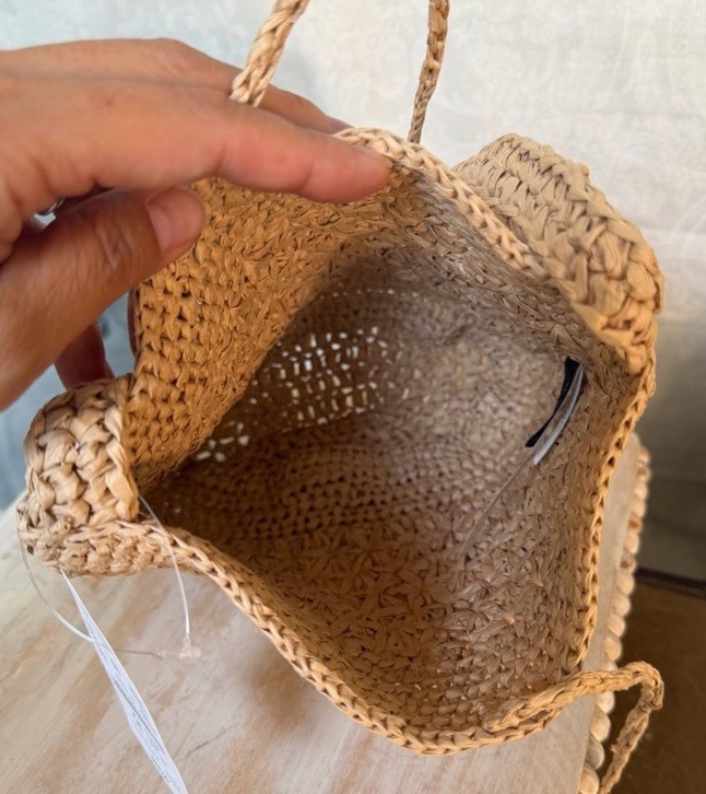 J.Crew Floral Woven Bucket Bag