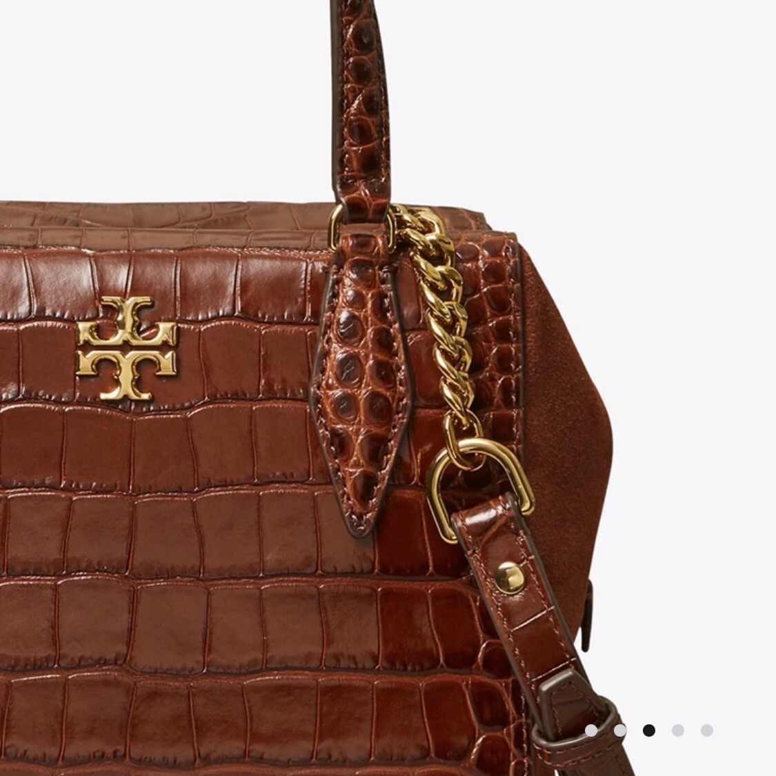 NWT AUTH Tory Burch Kira Embossed Crossbody Shoulder Satchel !Sold Out! $528