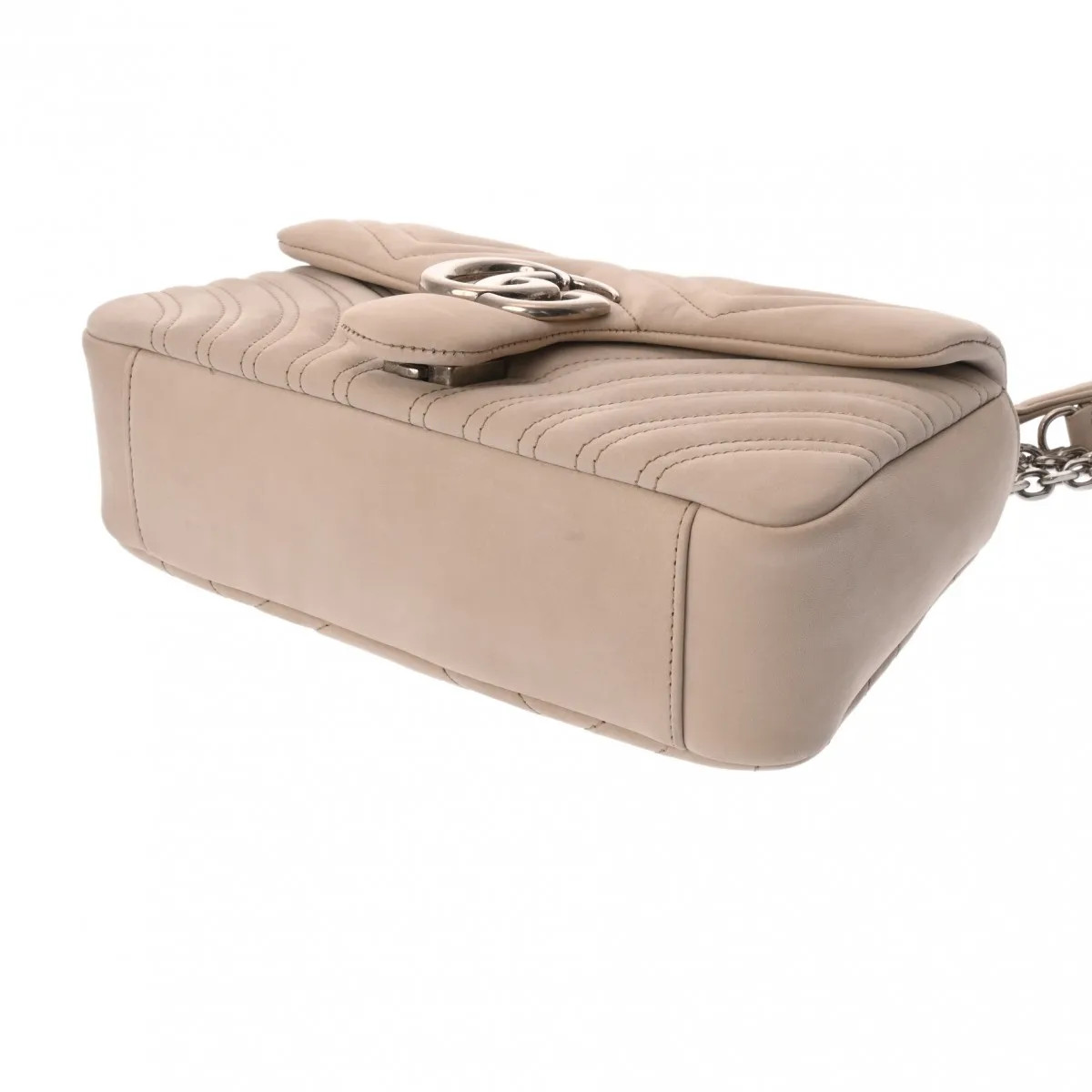Gucci 837267 498879 Shoulder Bag Suede Beige #WB3400