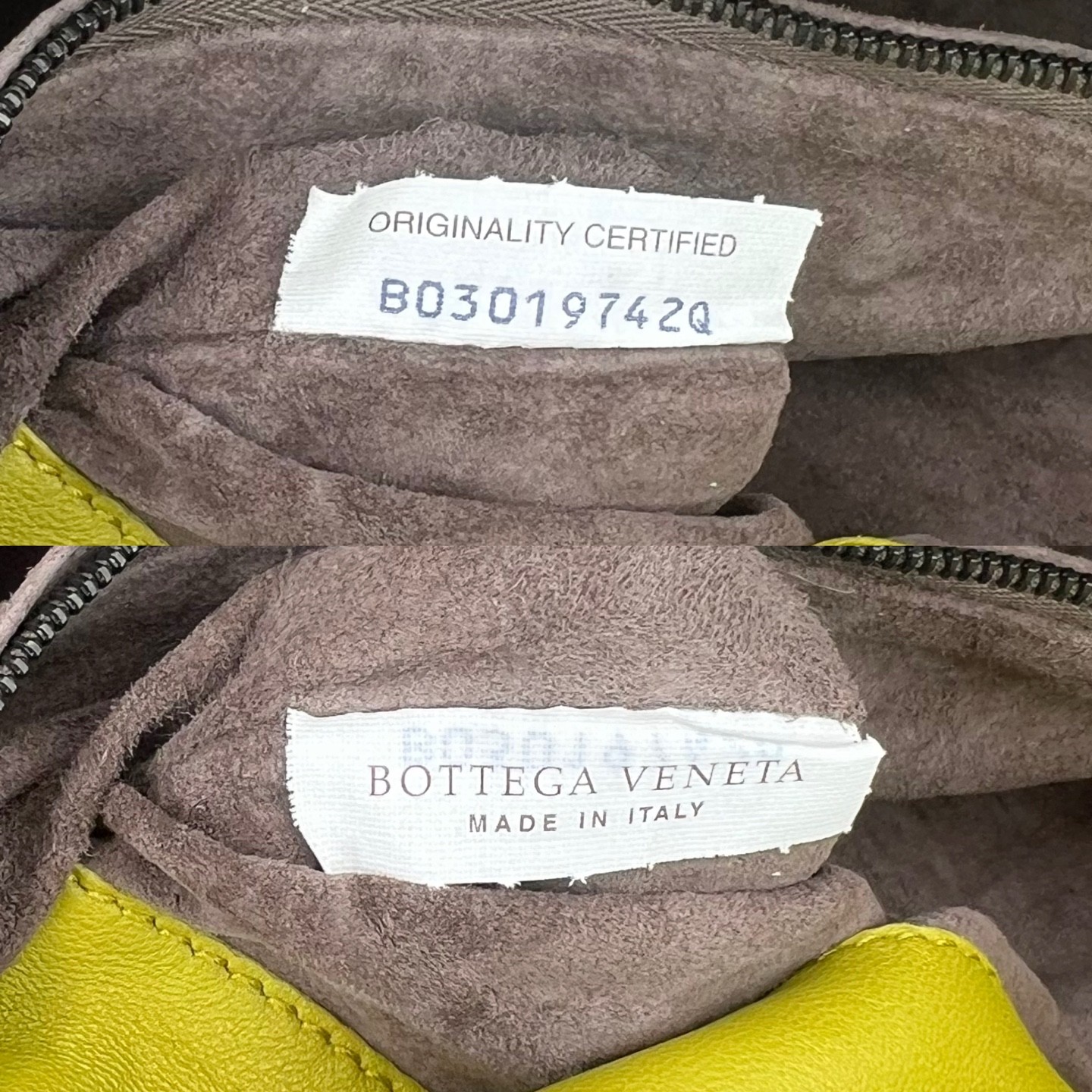 Bottega Veneta Double Bridge Large Chartreuse Intrecciato Leather Tote US Ship